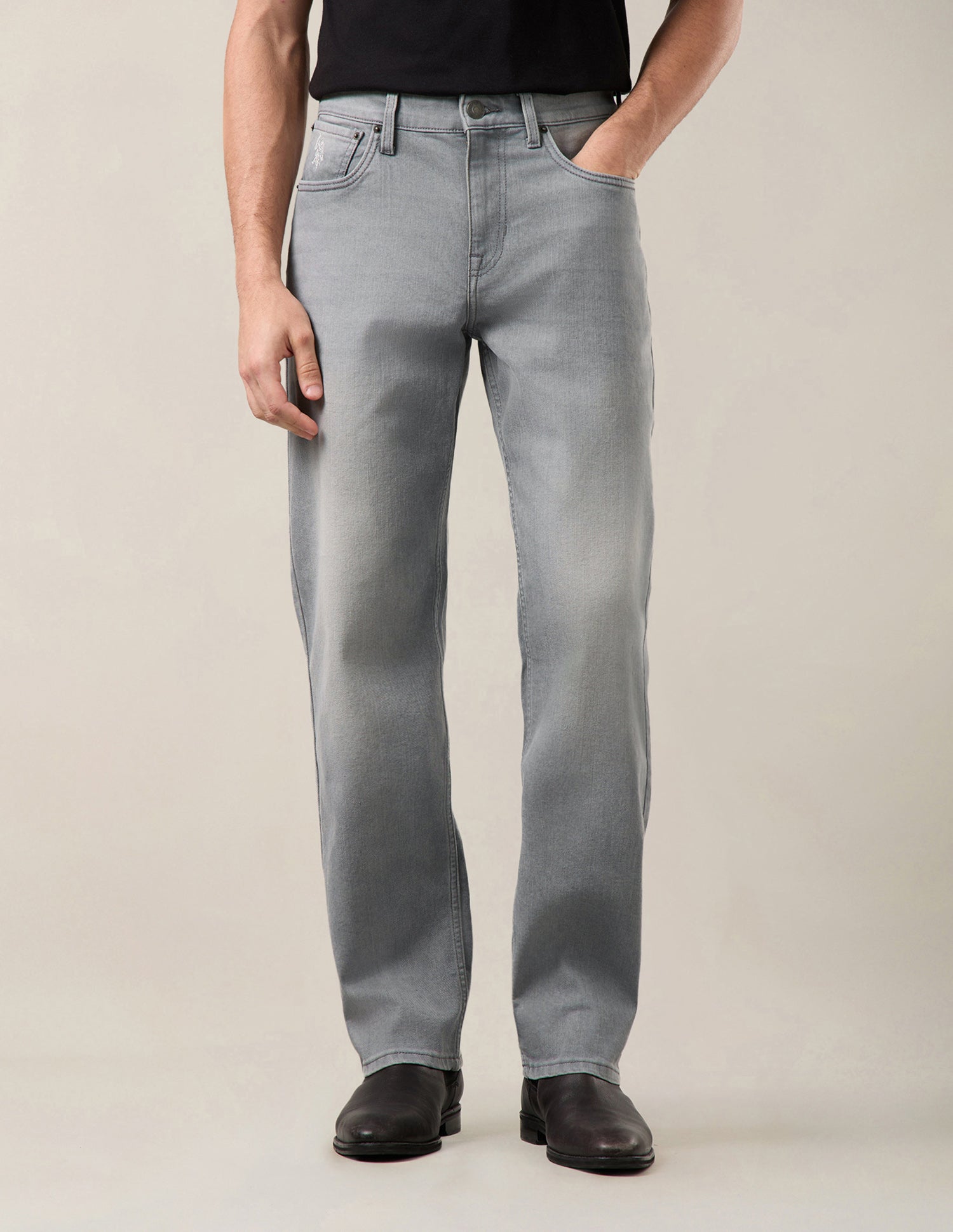 Shawn Relaxed Fit Grey Jeans Grey - U.S. Polo Assn. India | Large