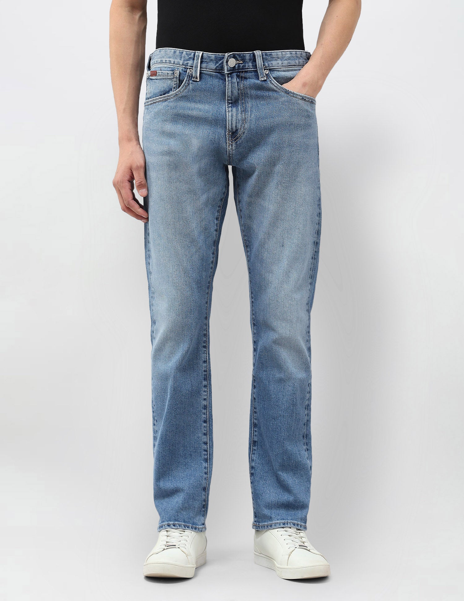 Harold Slim Straight Fit Blue Jeans Blue - U.S. POLO ASSN. | Large