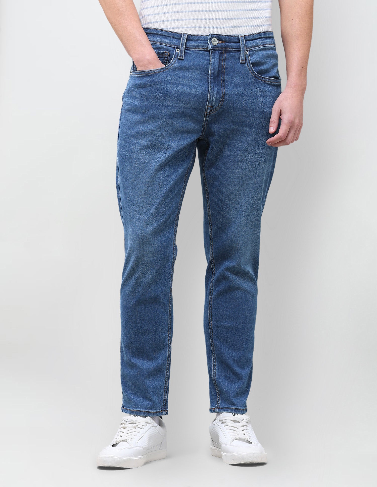 Cole Comfort Cropped Fit Blue Jeans Indigo - U.S. Polo Assn. India | Large