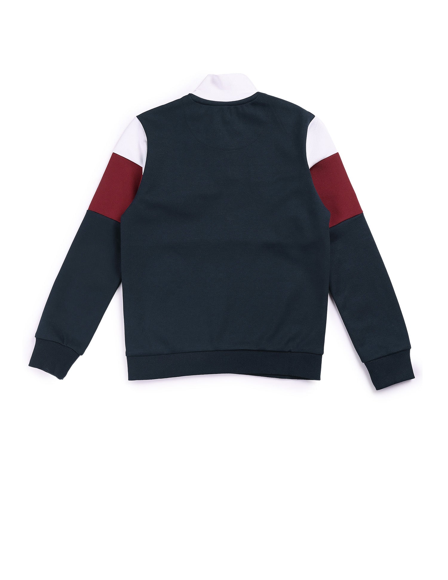 Boys Colour Blocked High Neck Sweatshirt Navy - U.S. POLO ASSN. | Large