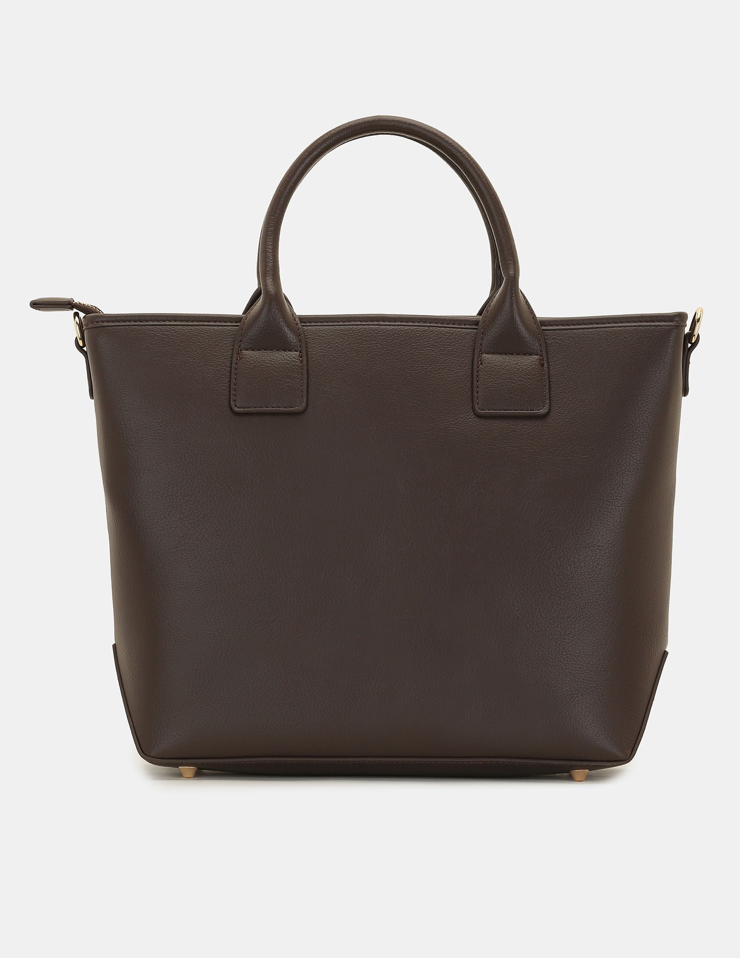 Women Bayla Textured Tote Bag with Detachable Sling Brown - U.S. POLO ASSN. | Large