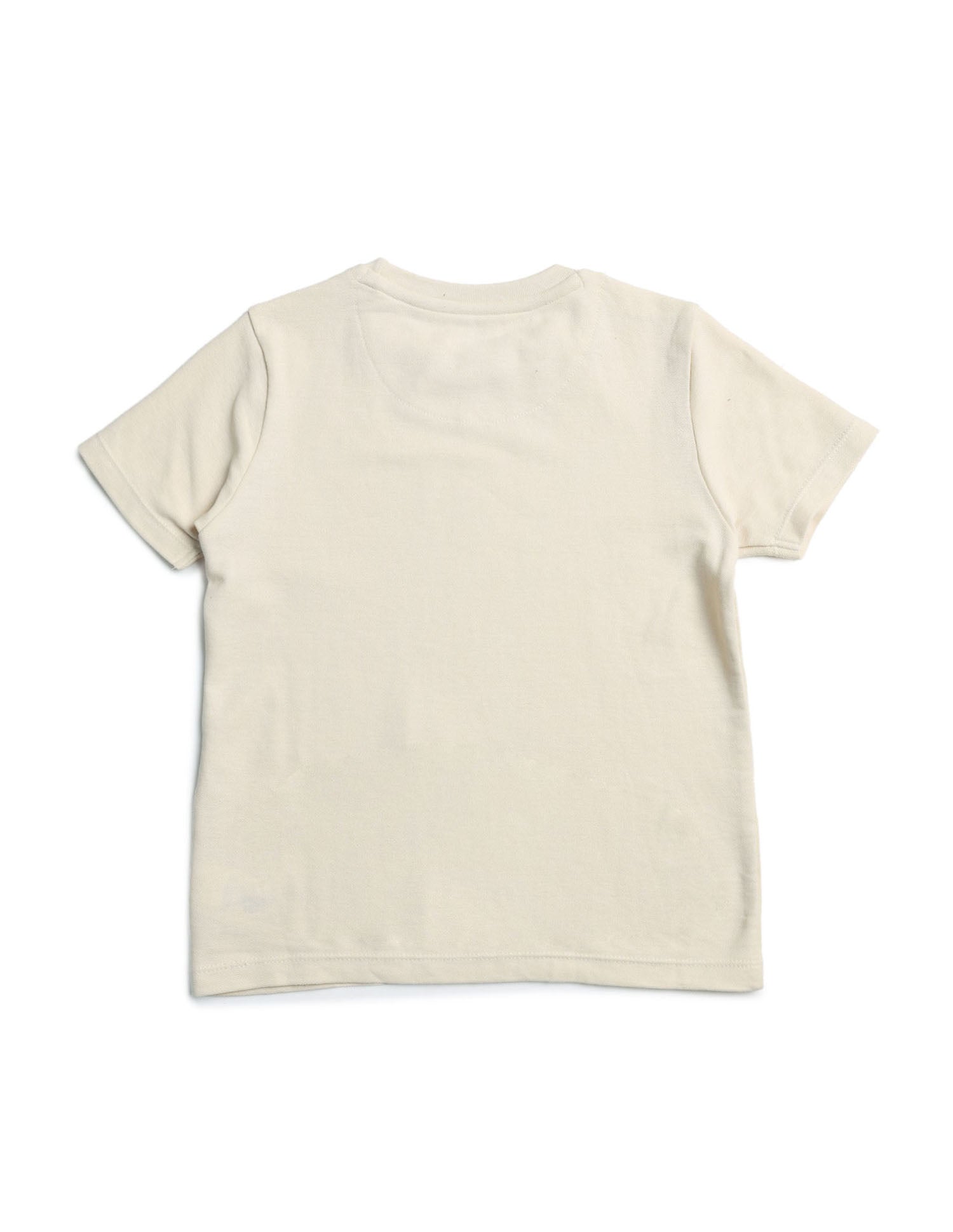 Boys Solid Regular Fit T-Shirt Beige - U.S. POLO ASSN. | Large