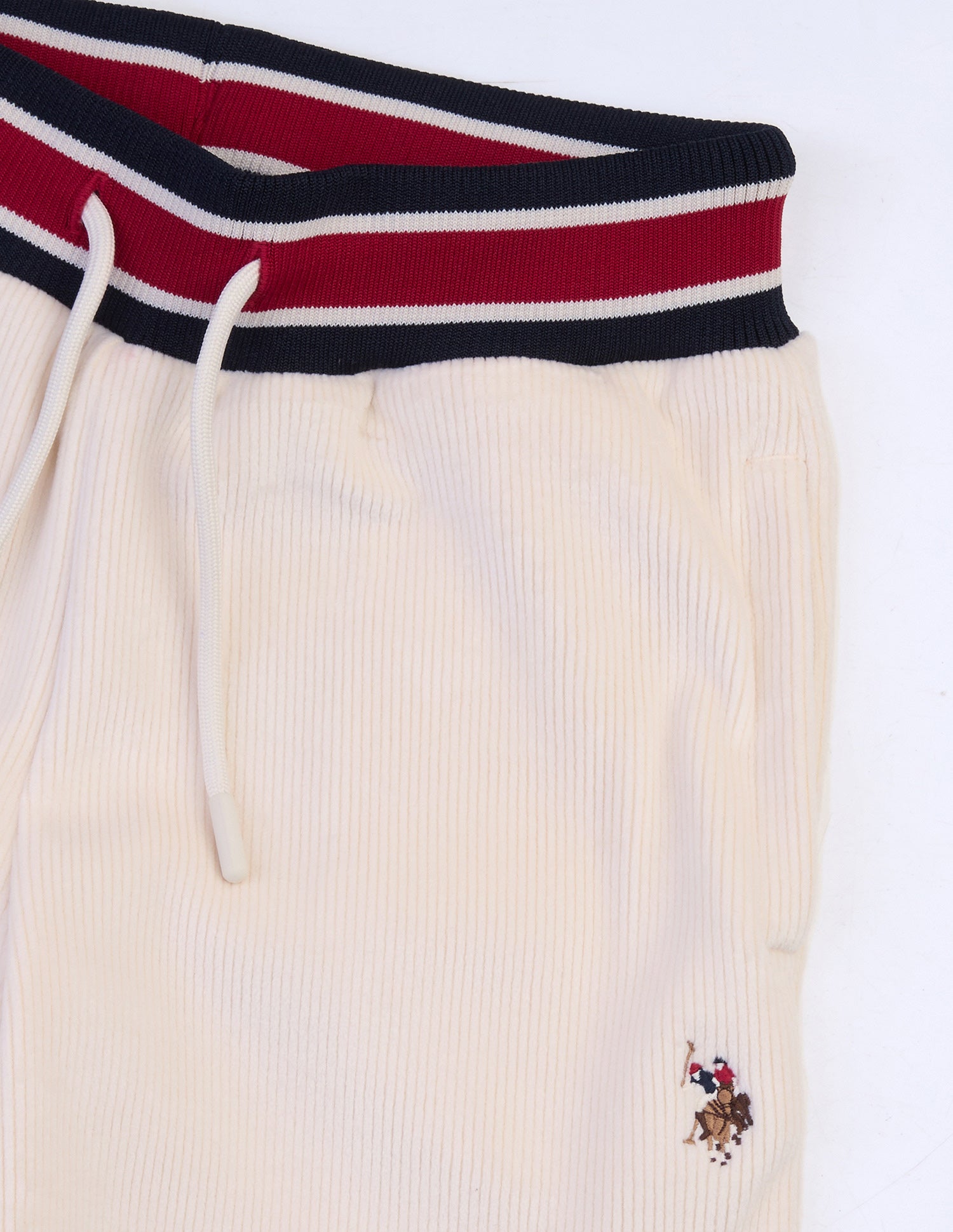 Loose Fit Corduroy Track Pants Off White - U.S. Polo Assn. India | Large