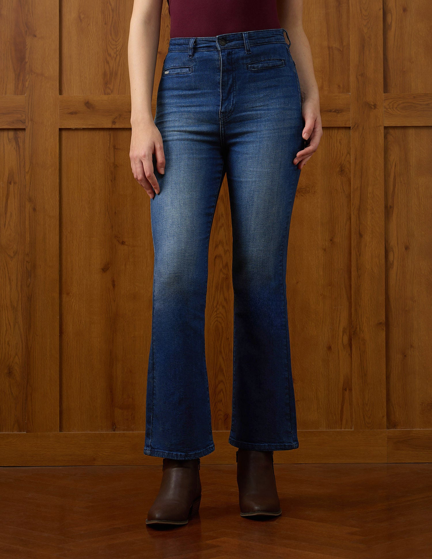 Ultra High-Rise Bootcut Fit Jeans Blue - U.S. POLO ASSN. | Large