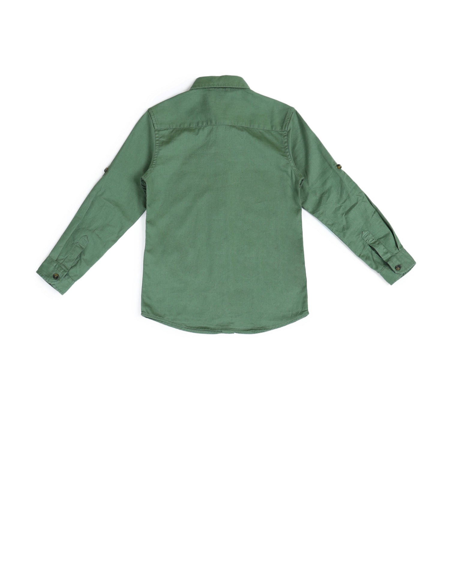 Dobby Regular Fit Solid Shirt Light Olive - U.S. POLO ASSN. | Large