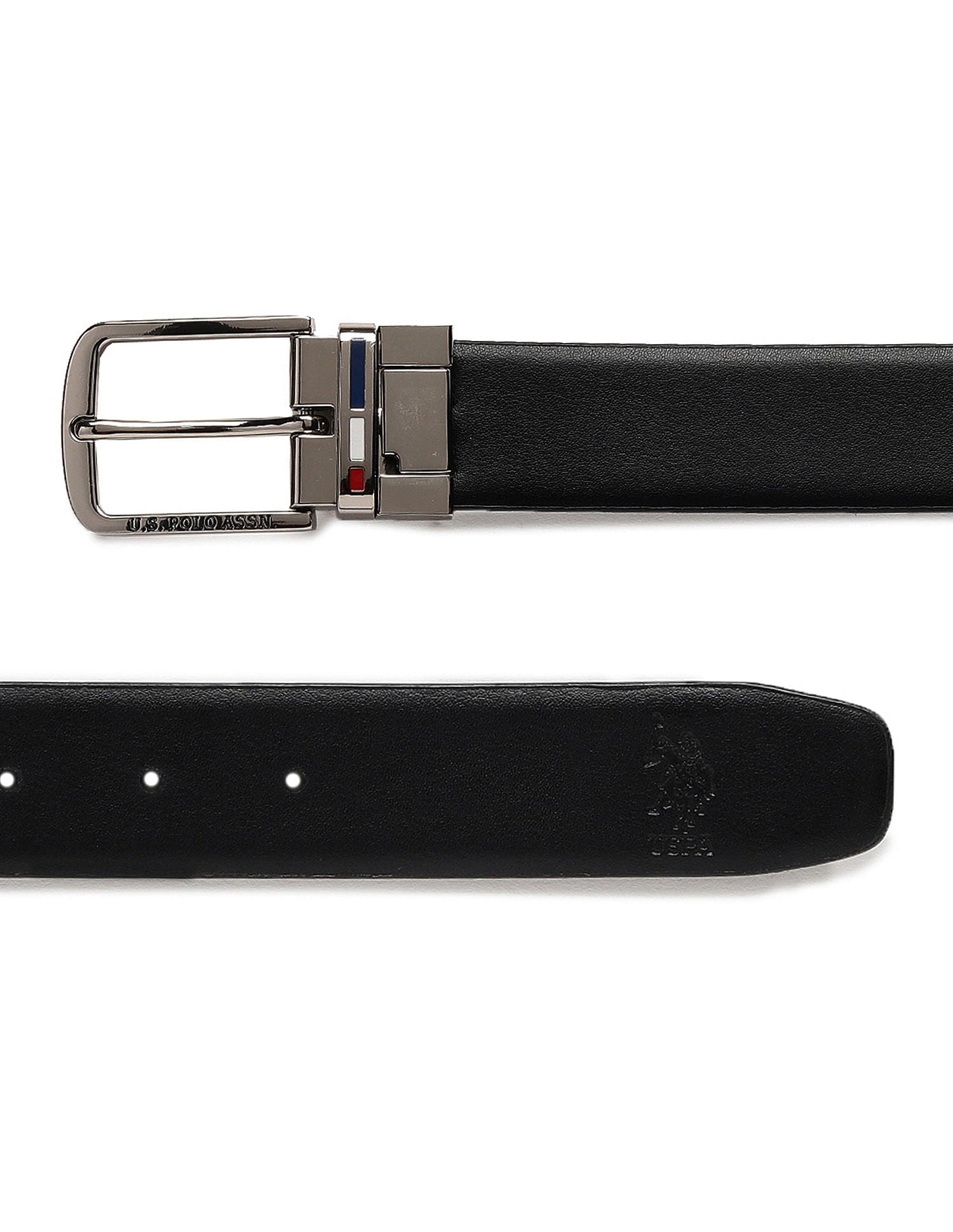 Solid Reversible Belt Brown and Black - U.S. POLO ASSN. | Large