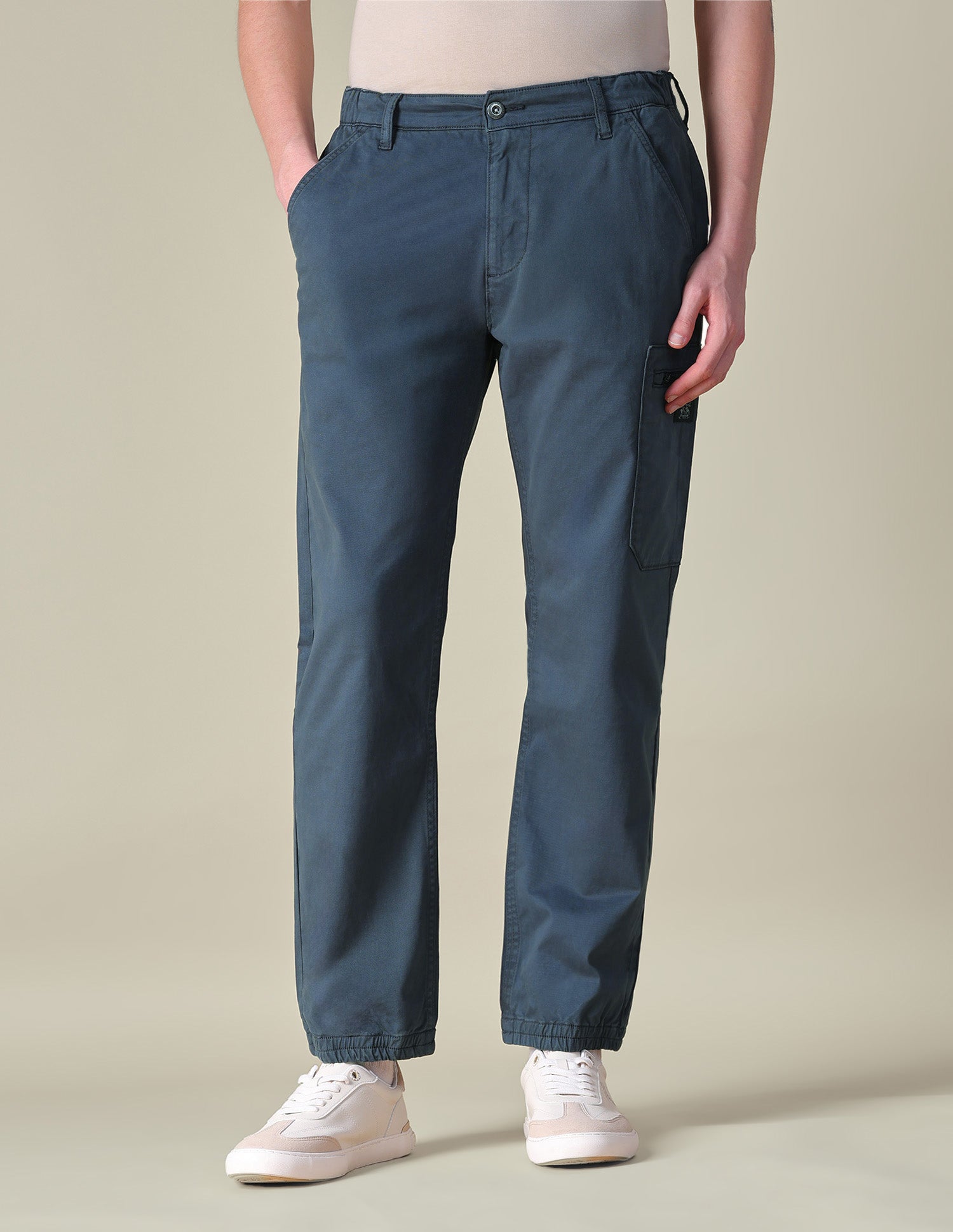 Solid Regular Fit Cargos Grey - U.S. POLO ASSN. | Large