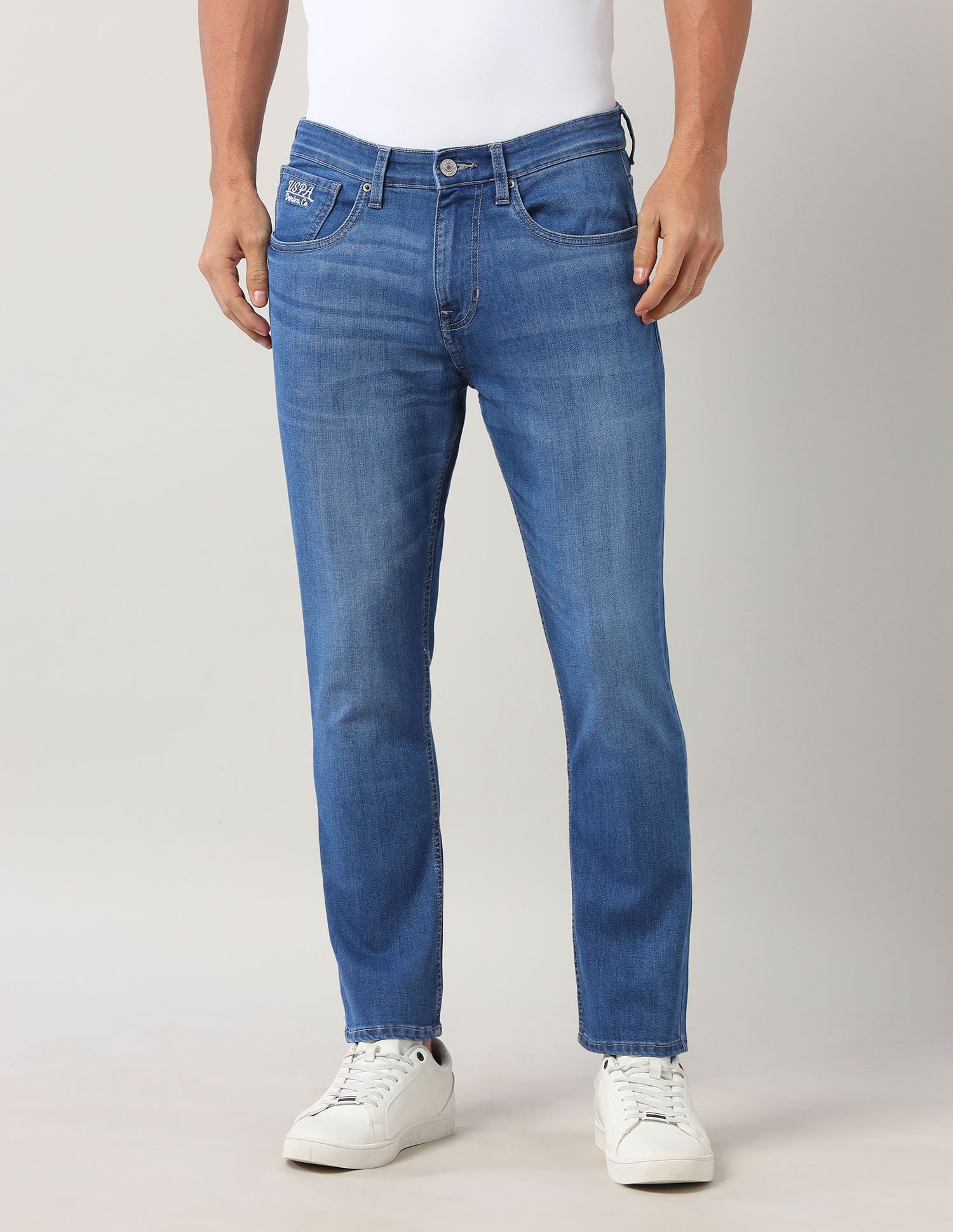 Henry Tapered Fit Authentic Denim Jeans Blue - U.S. Polo Assn. India | Large