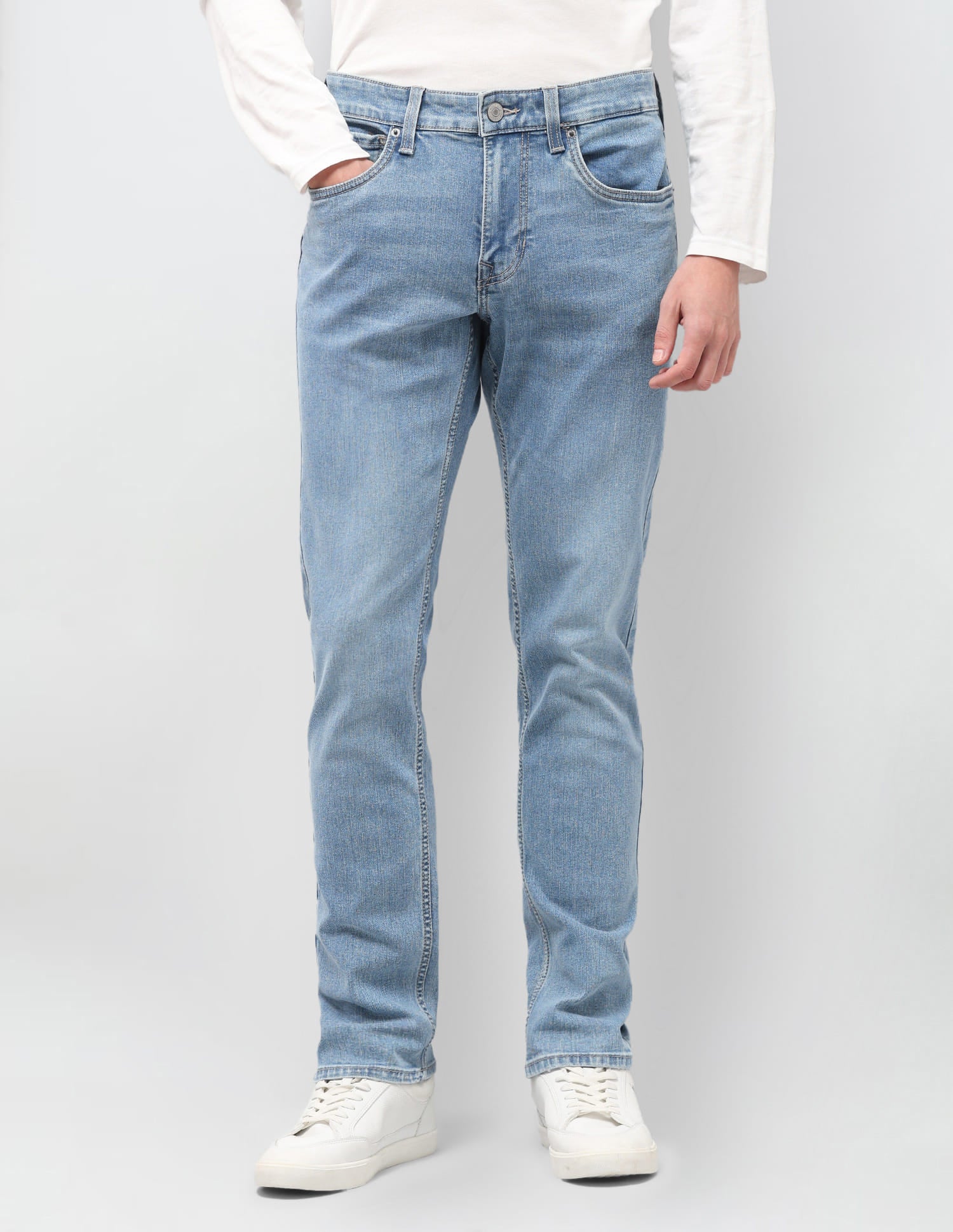 Solid Slim Fit Jeans Blue - U.S. Polo Assn. India | Large