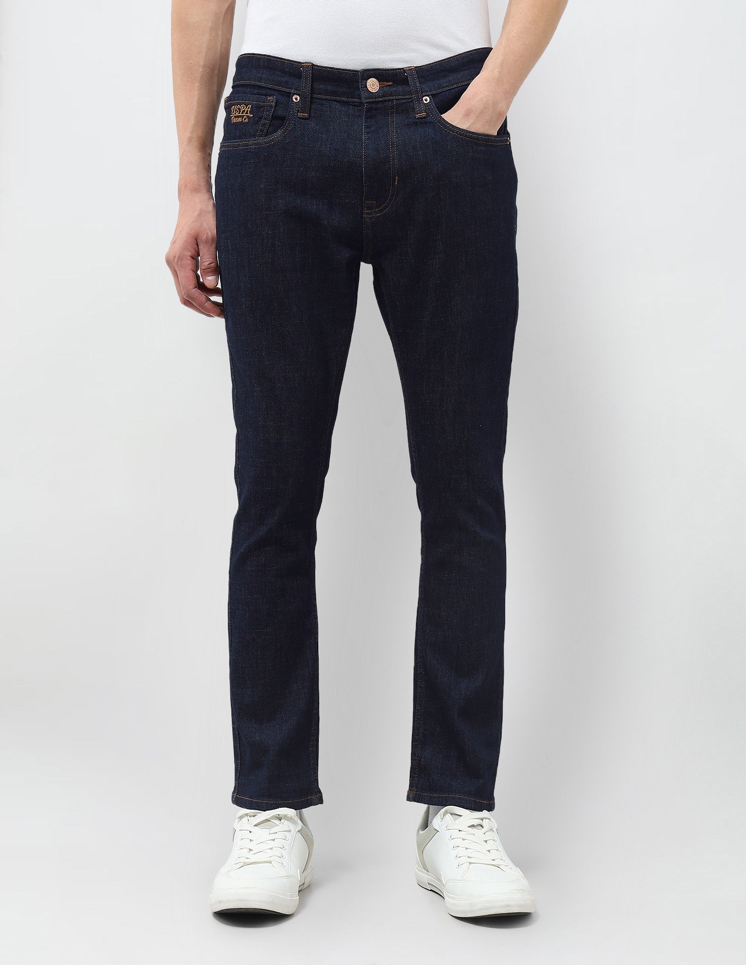 Henry Tapered Fit Mid Rise Jeans Dark Blue - U.S. POLO ASSN. | Large