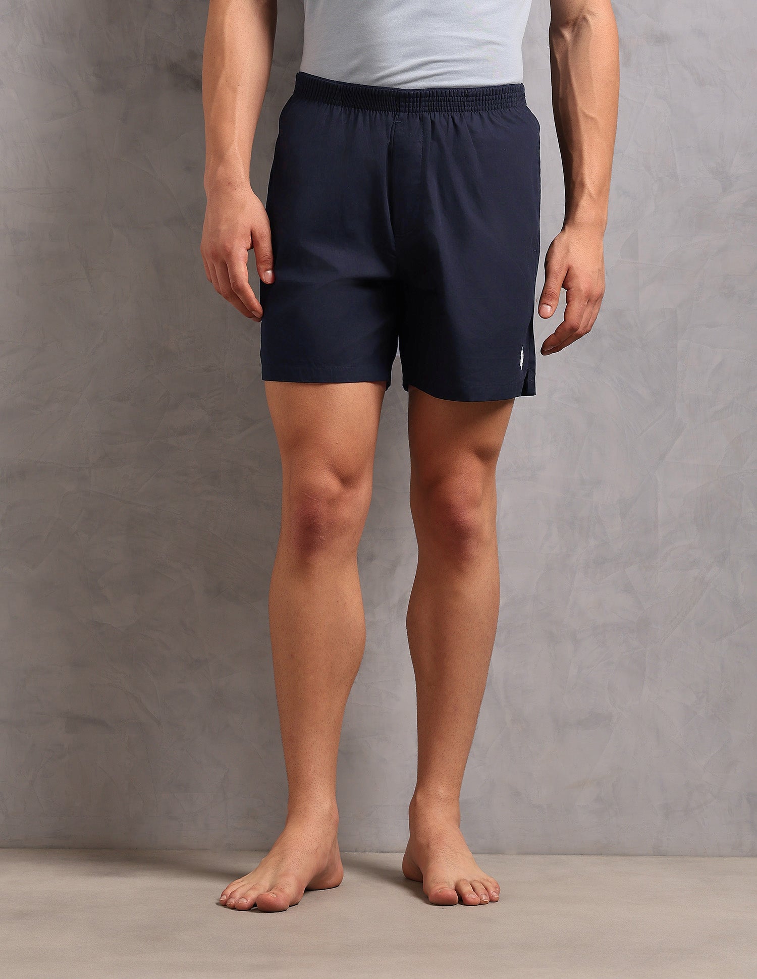 Solid Breathable OEX13 Boxers - Pack Of 1 Navy - U.S. Polo Assn. India | Large