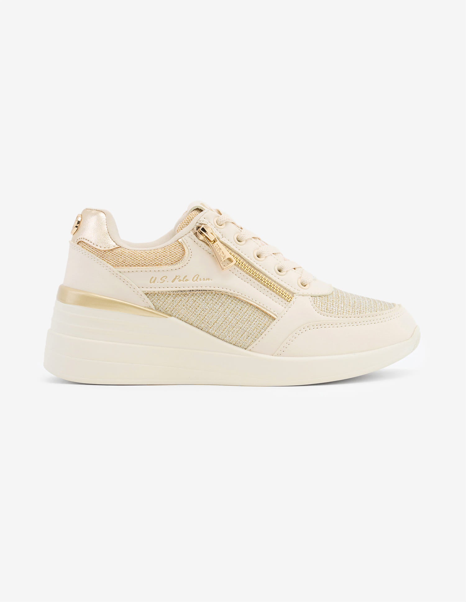 Liora 2.0 Light Weight Glitter Sneakers Gold - U.S. Polo Assn. India | Large