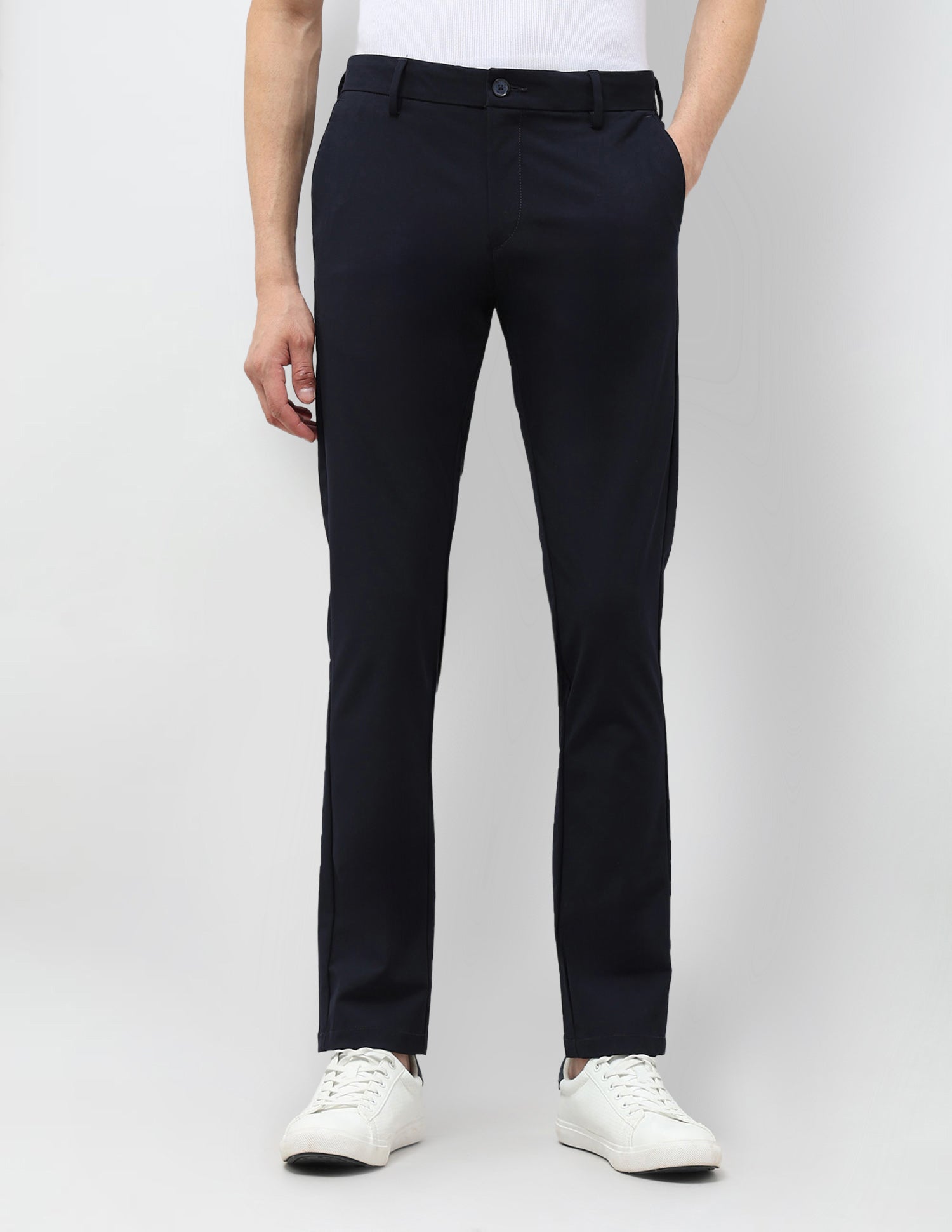 Twill Slim Fit Trousers Navy - U.S. POLO ASSN. | Large