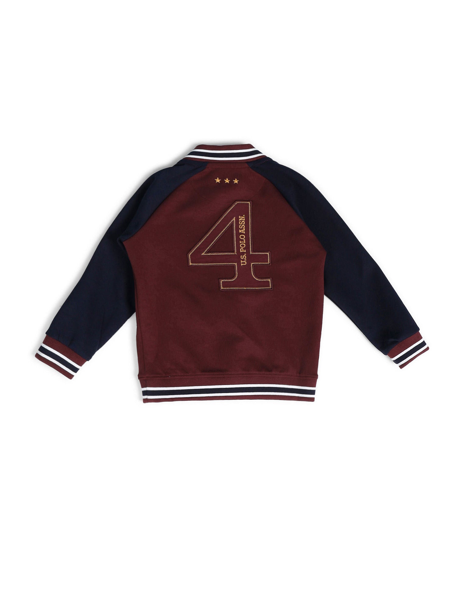 Boys Stand Neck Brand Sweatshirt Maroon - U.S. POLO ASSN. | Large