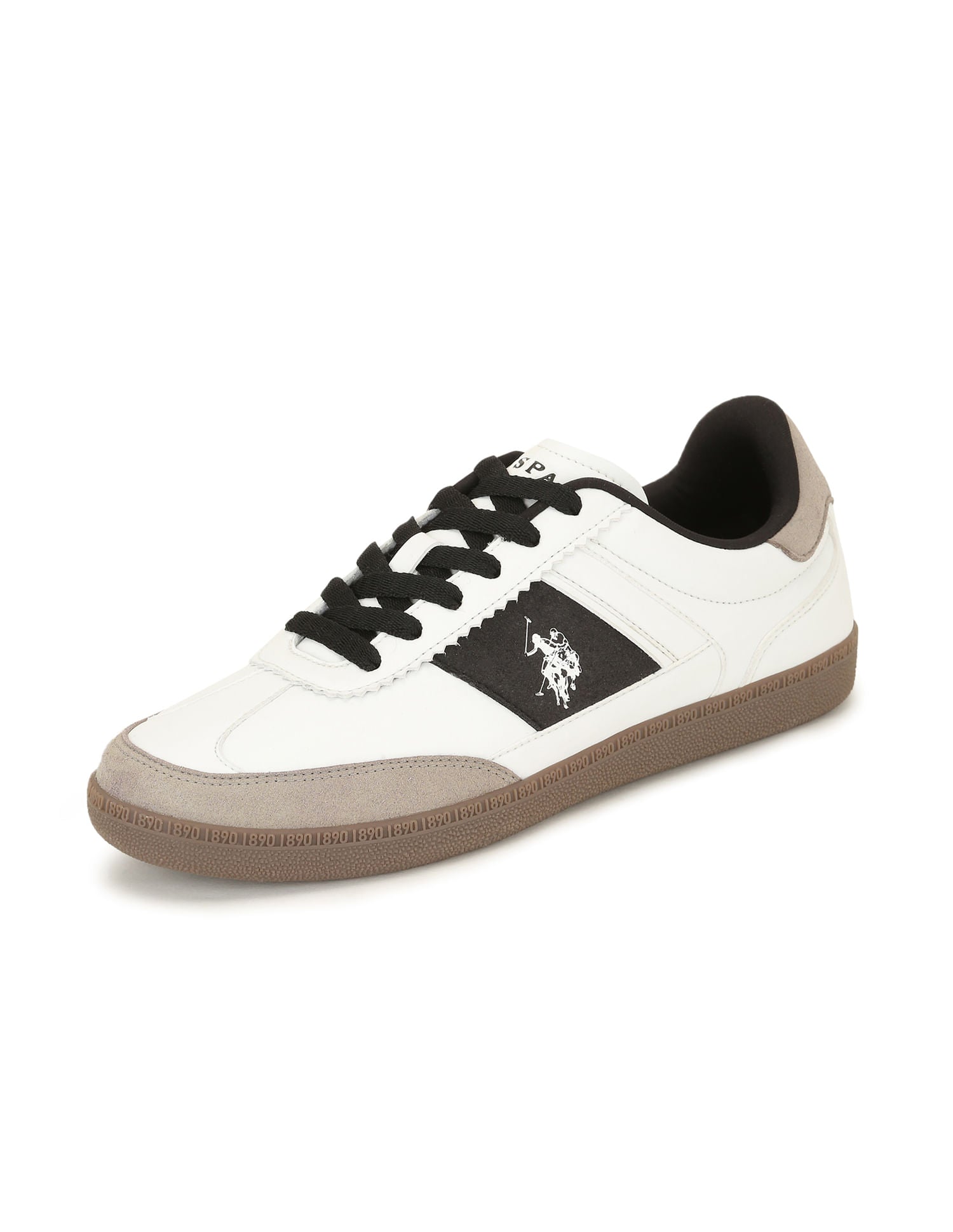 Men Colour Blocked Gaffer Sneakers Off White - U.S. POLO ASSN. | Large