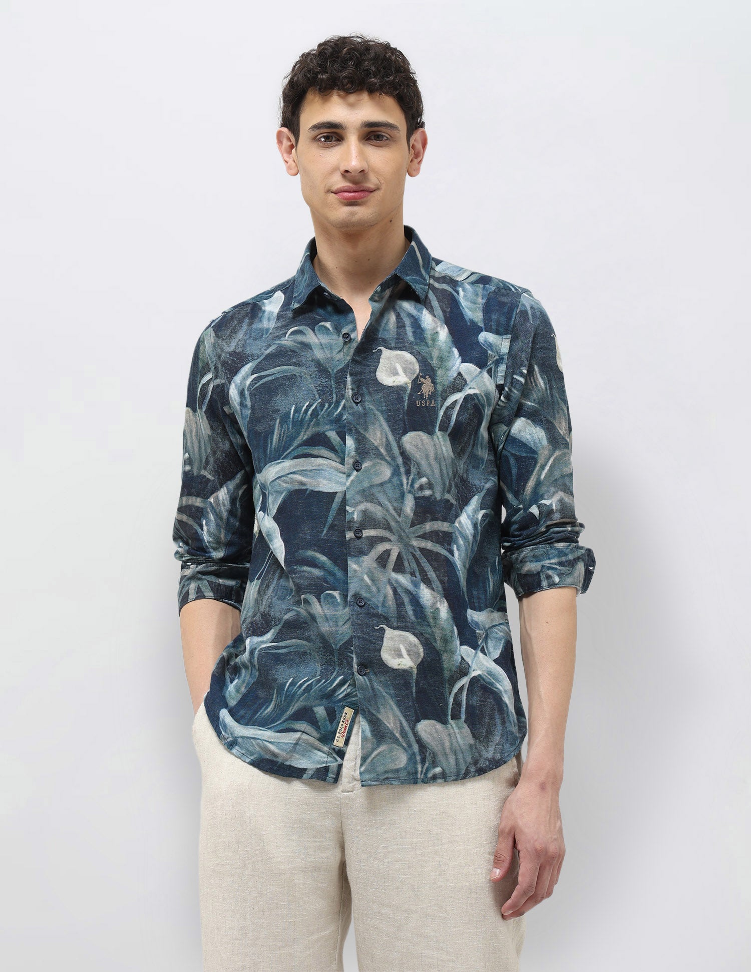 Tropical Printed Regular Fit Shirt