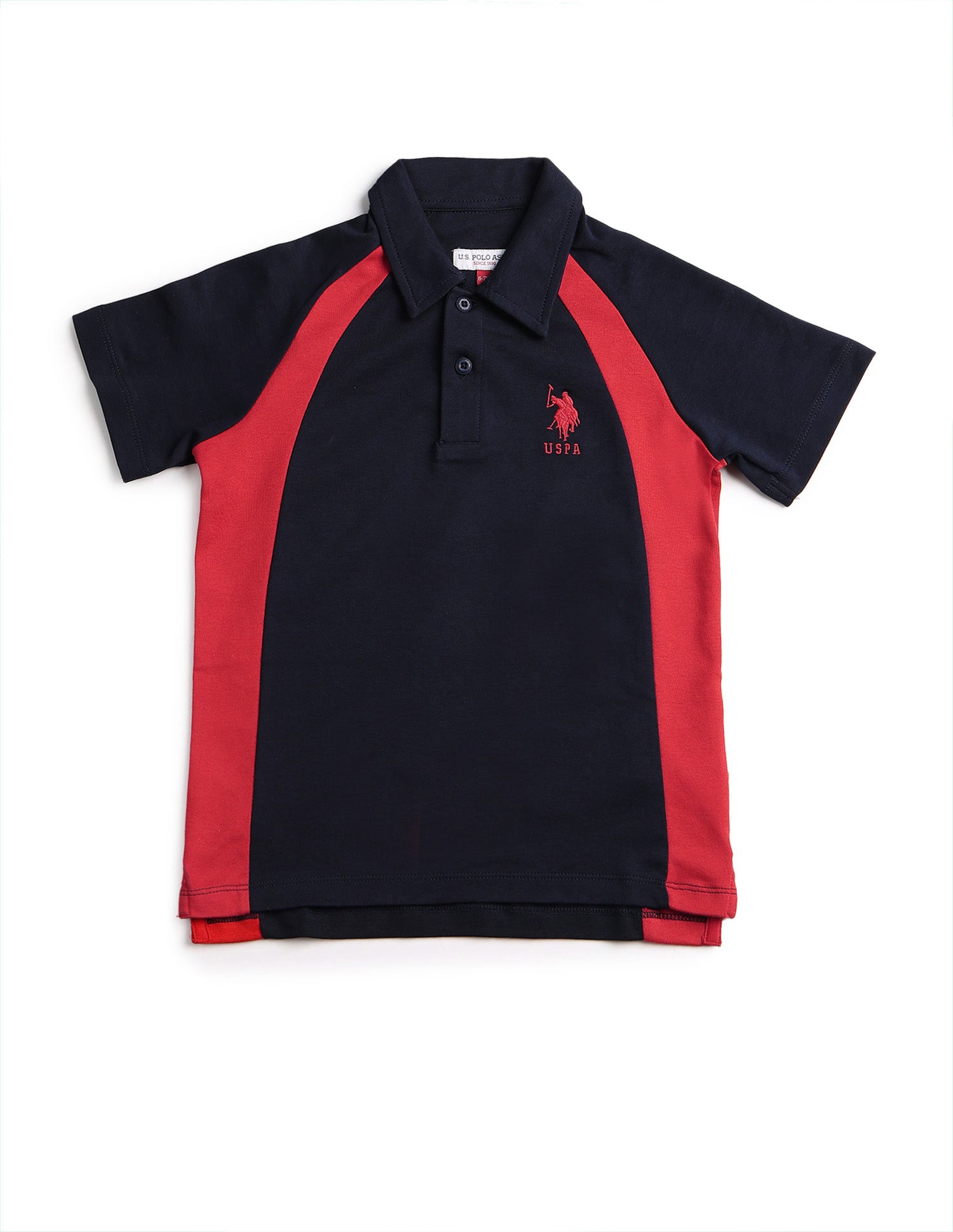 Boys Pure Cotton Regular Fit Polo Shirt Navy - U.S. POLO ASSN. | Large