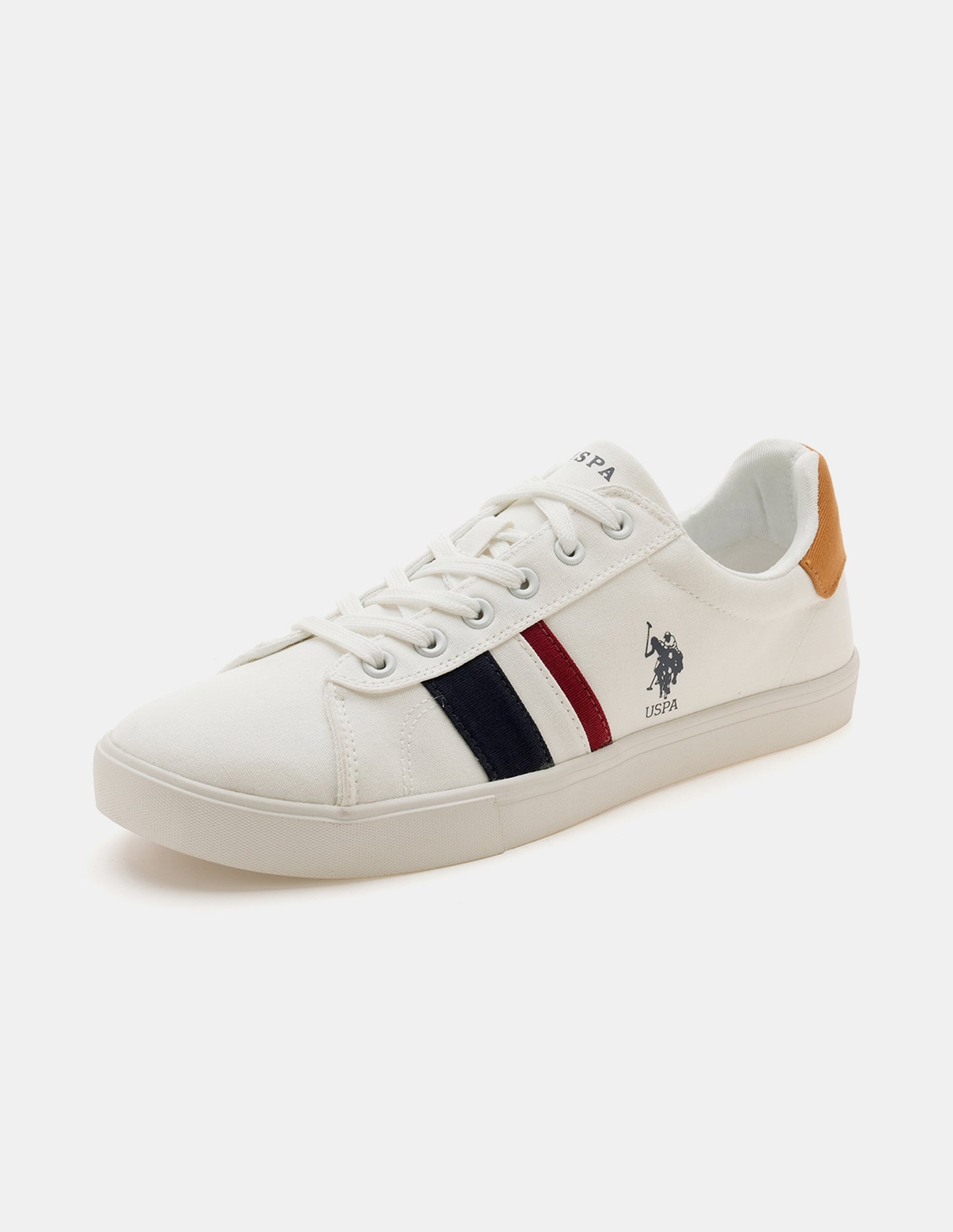 Striped Round Toe Abor 3.0 Sneakers Off White - U.S. POLO ASSN. | Large