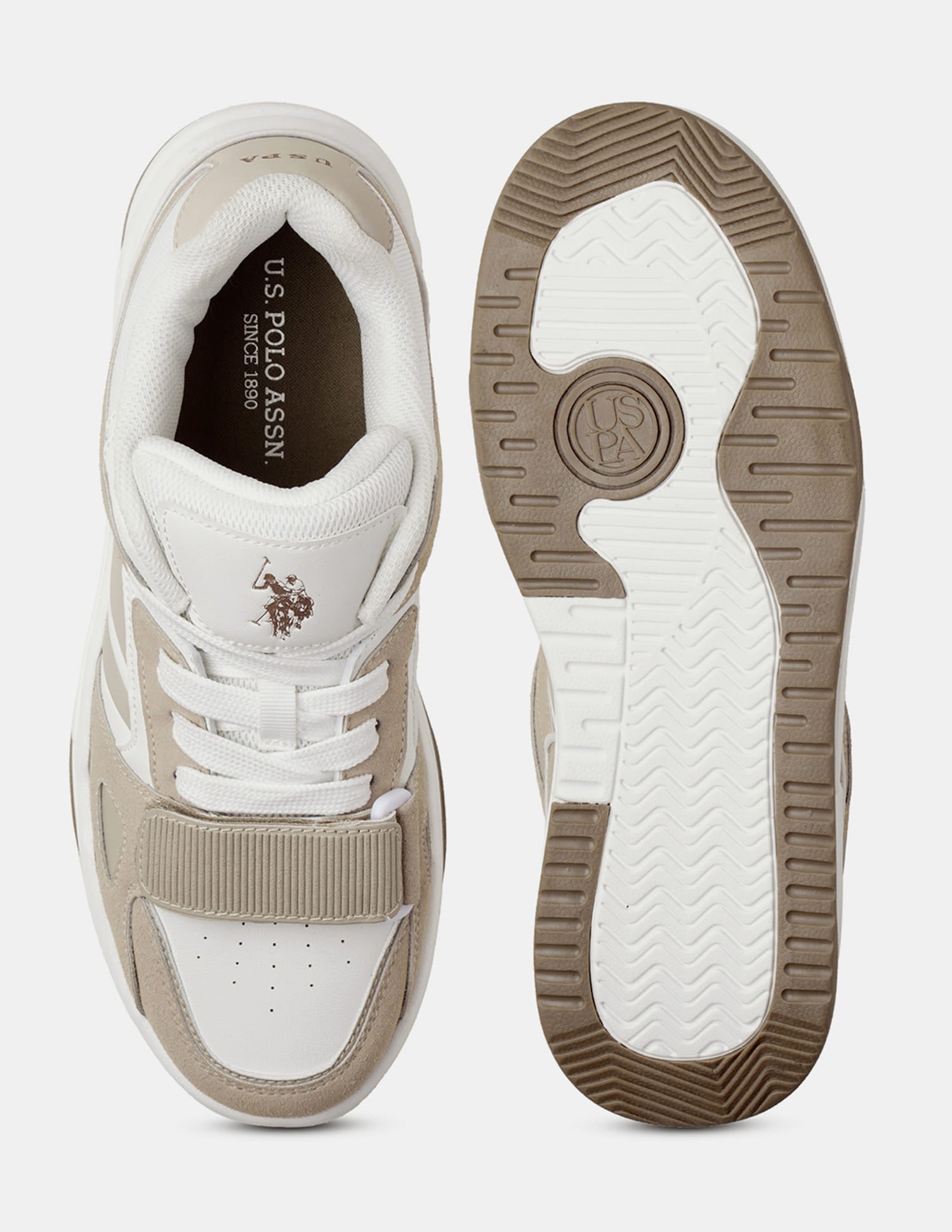 Men Low Top Steven Sneakers Beige - U.S. Polo Assn. India | Large