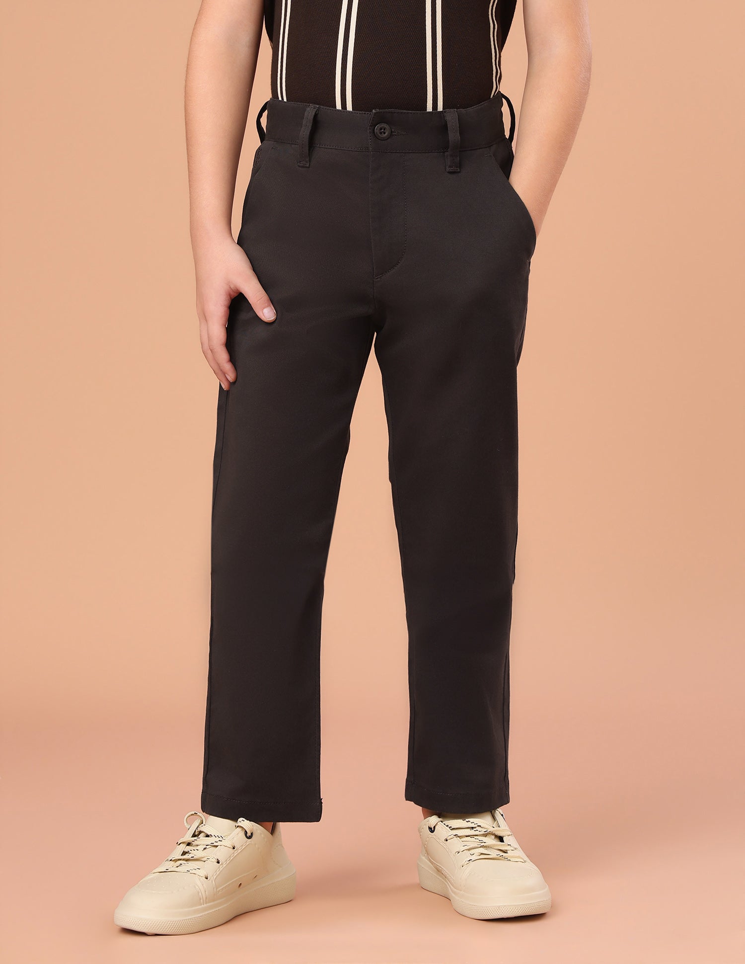 Twill Slim Fit Chinos Choco - U.S. Polo Assn. India | Large
