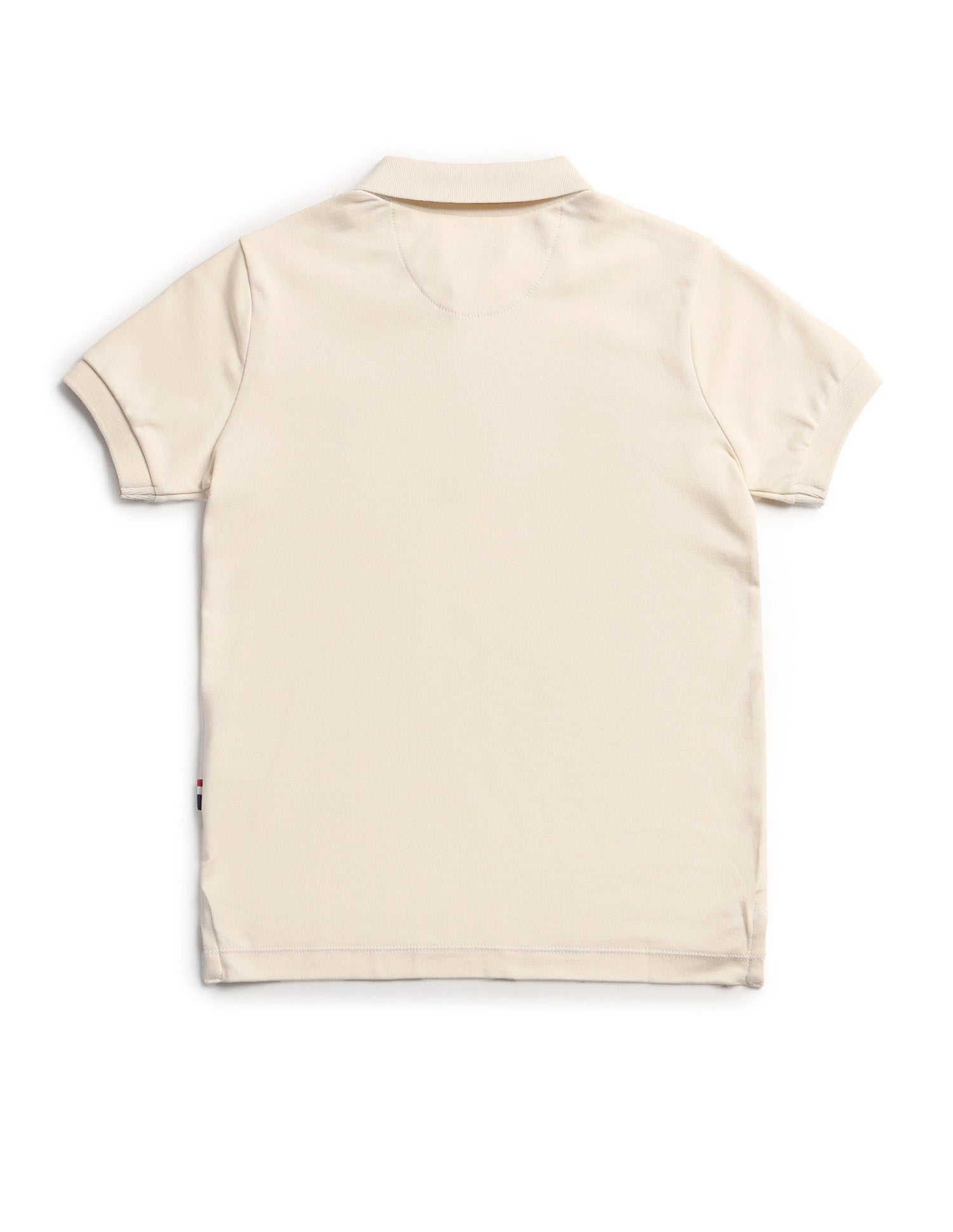 Boys Regular Fit Graphic Printed Polo Shirt Beige - U.S. Polo Assn. India | Large