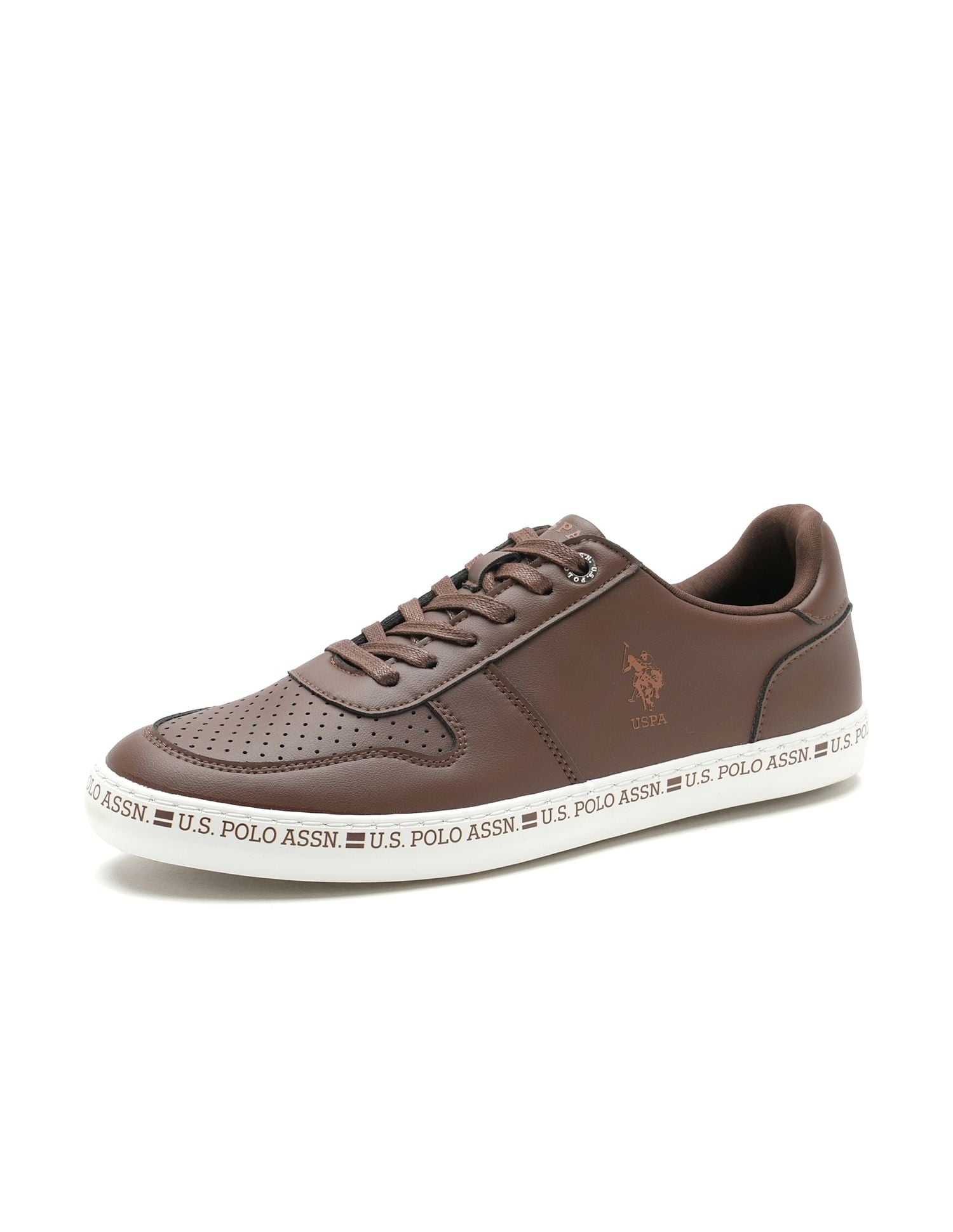 Men Contrast Midsole Conrad Sneakers Brown - U.S. POLO ASSN. | Large
