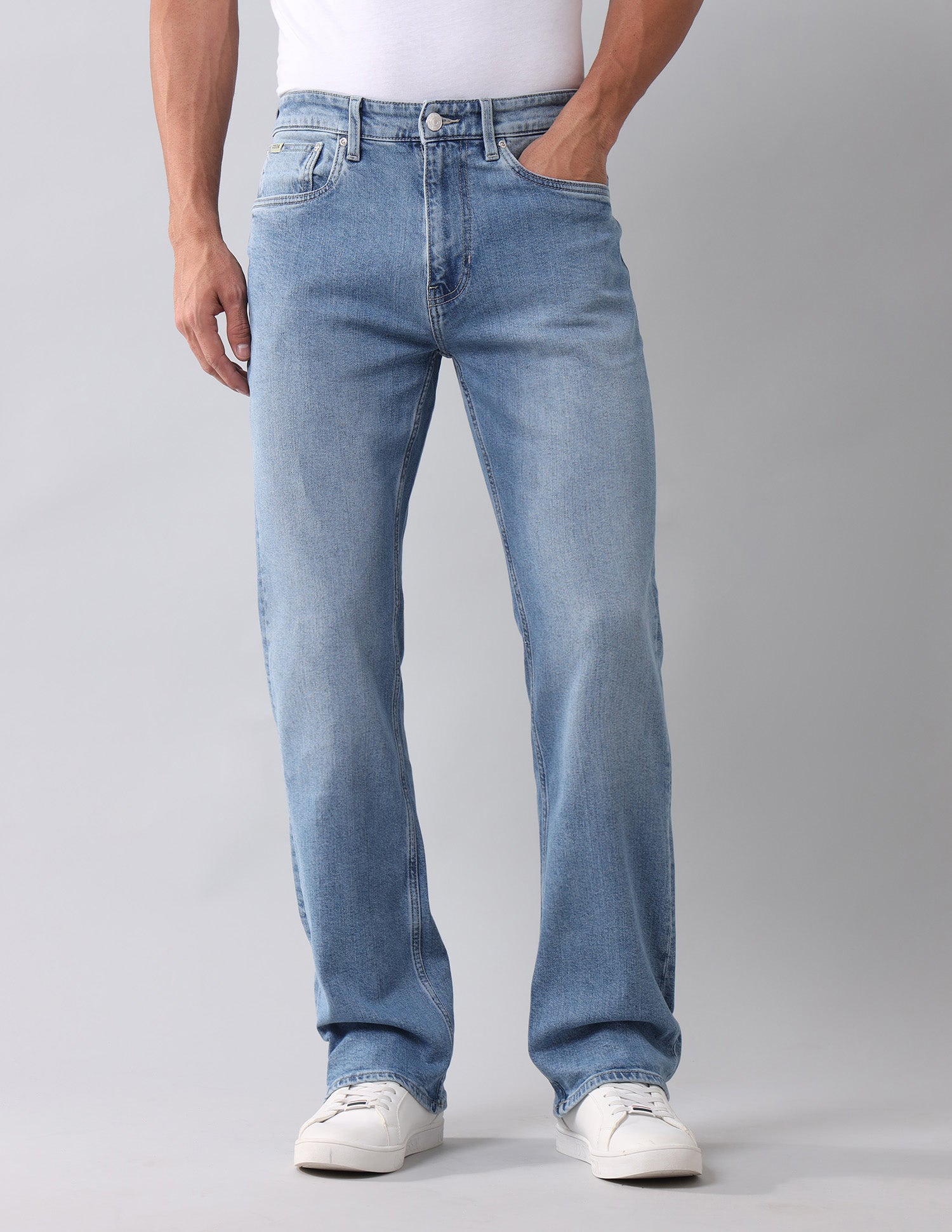 Connor Bootcut Fit Blue Jeans Light Wash - U.S. Polo Assn. India | Large