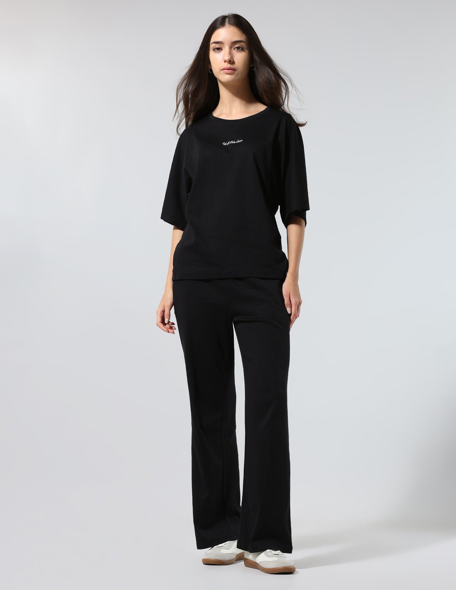 Relaxed Fit Solid Co-Ords Black - U.S. POLO ASSN. | Large