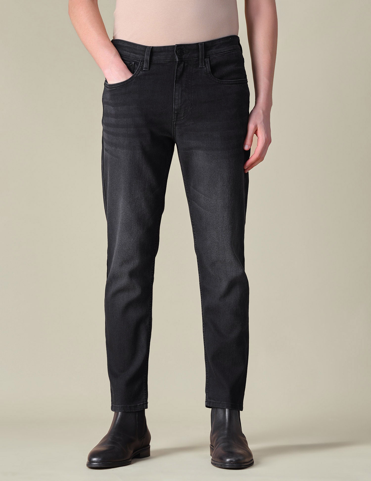 Comfort Cropped Fit Black Jeans Black - U.S. POLO ASSN. | Large