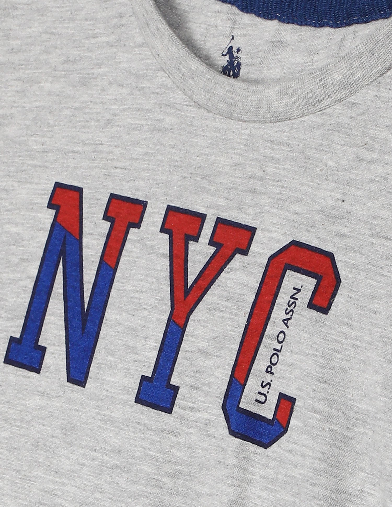 Crew Neck Printed T-Shirt - Pack Of 2 Grey and Red - U.S. POLO ASSN. | Large