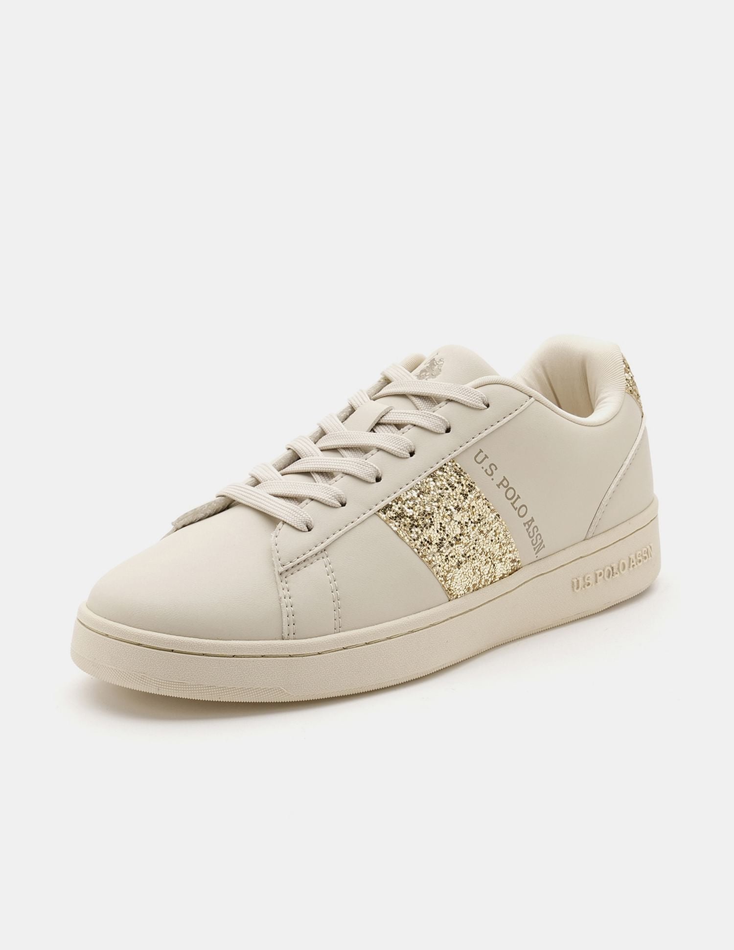 Women Kate 3.0 Glitter Sneakers Nude - U.S. POLO ASSN. | Large