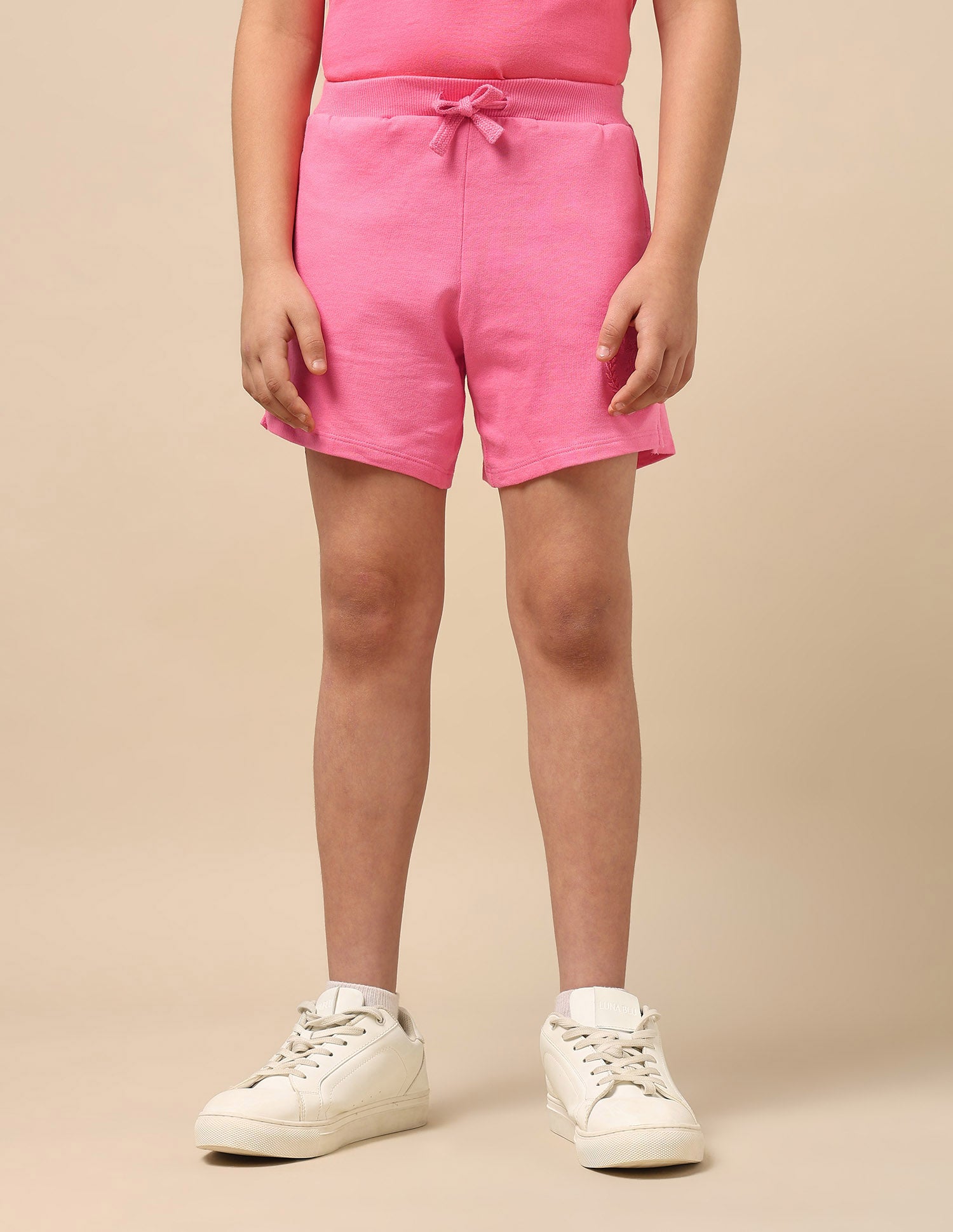 Crest Embroidered Coordinate Shorts Pink - U.S. POLO ASSN. | Large