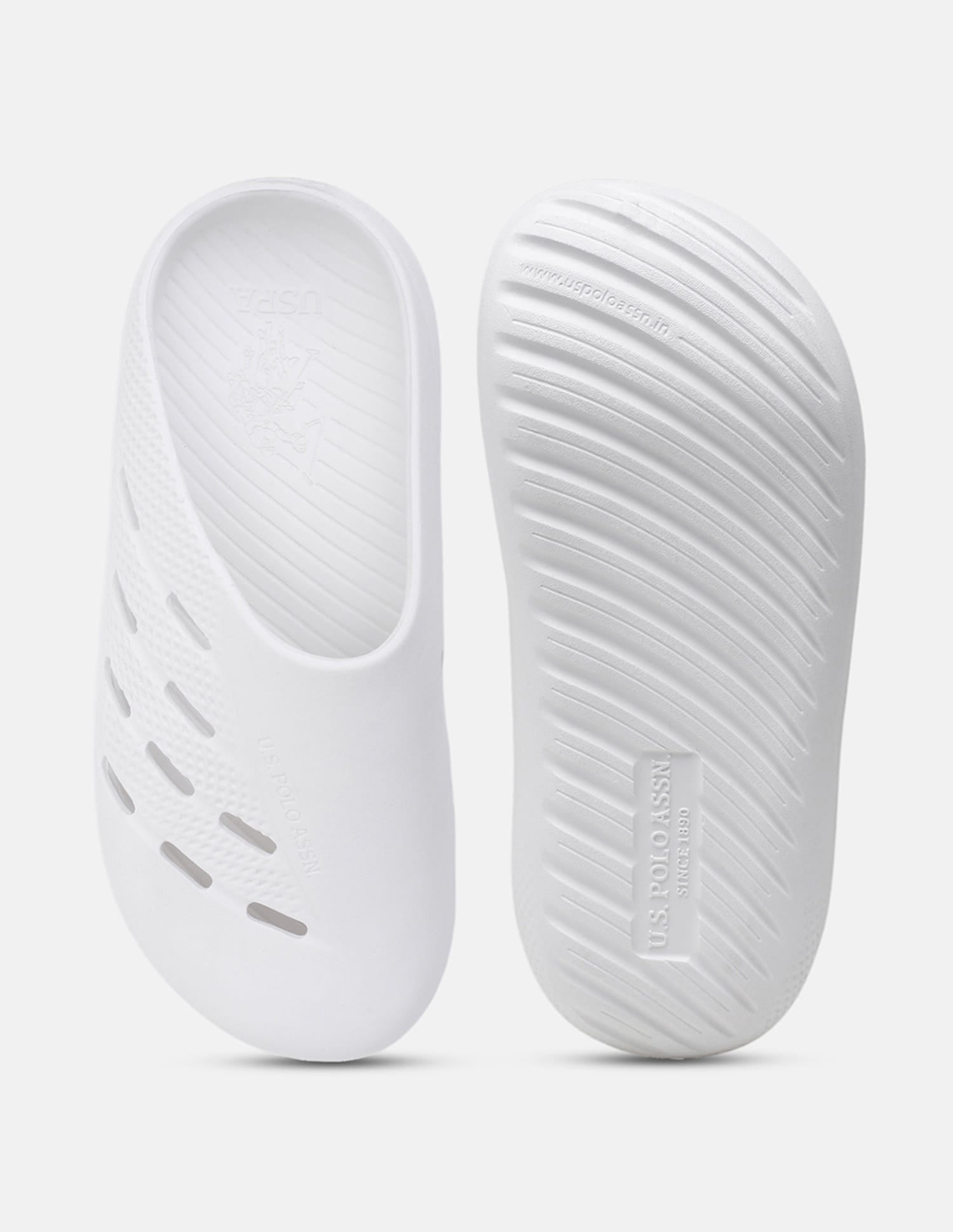 Kitz Comfort Insole Clogs White - U.S. Polo Assn. India | Large