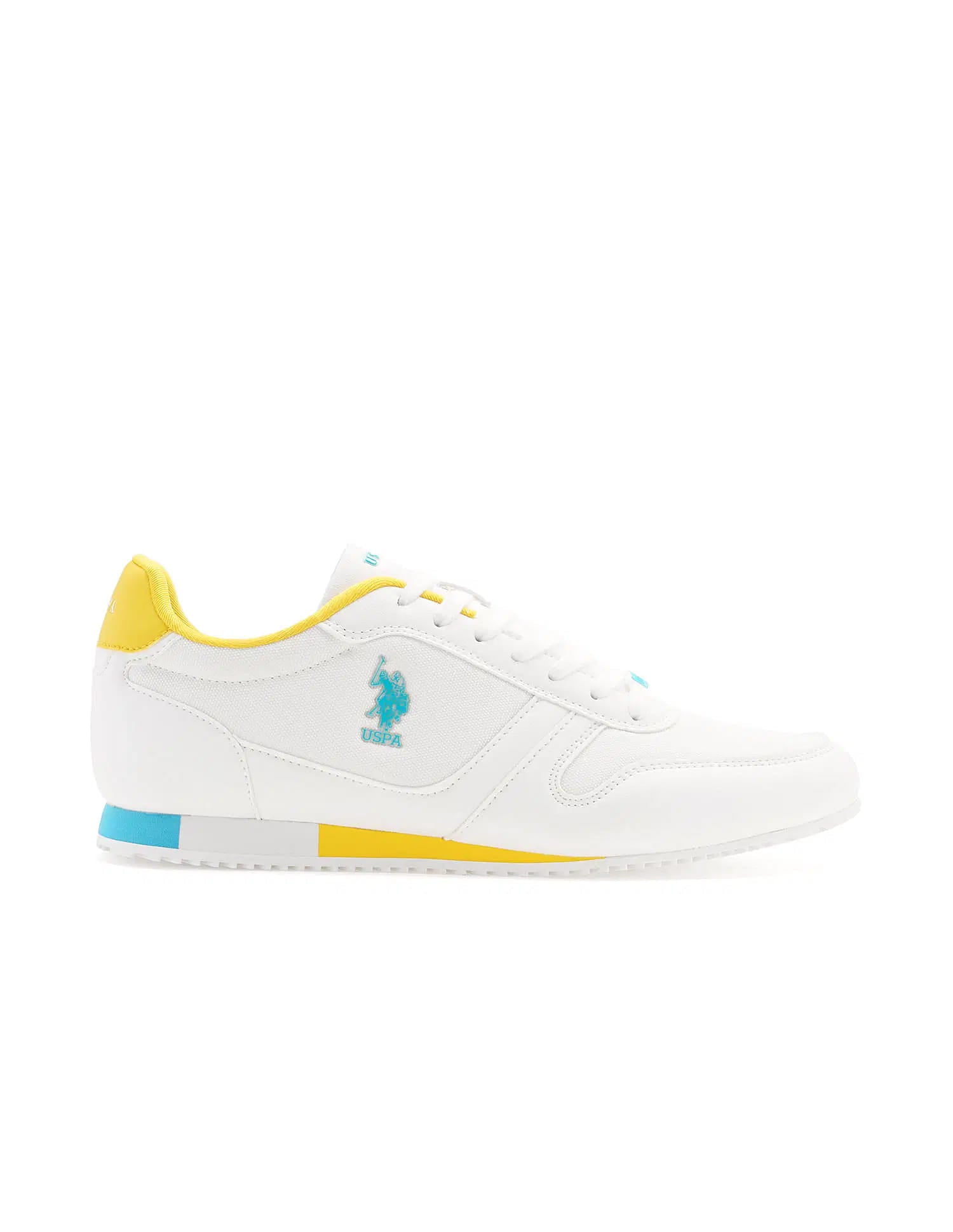 Colour Blocked Clemt 4.0 Sneakers White - U.S. Polo Assn. India | Large