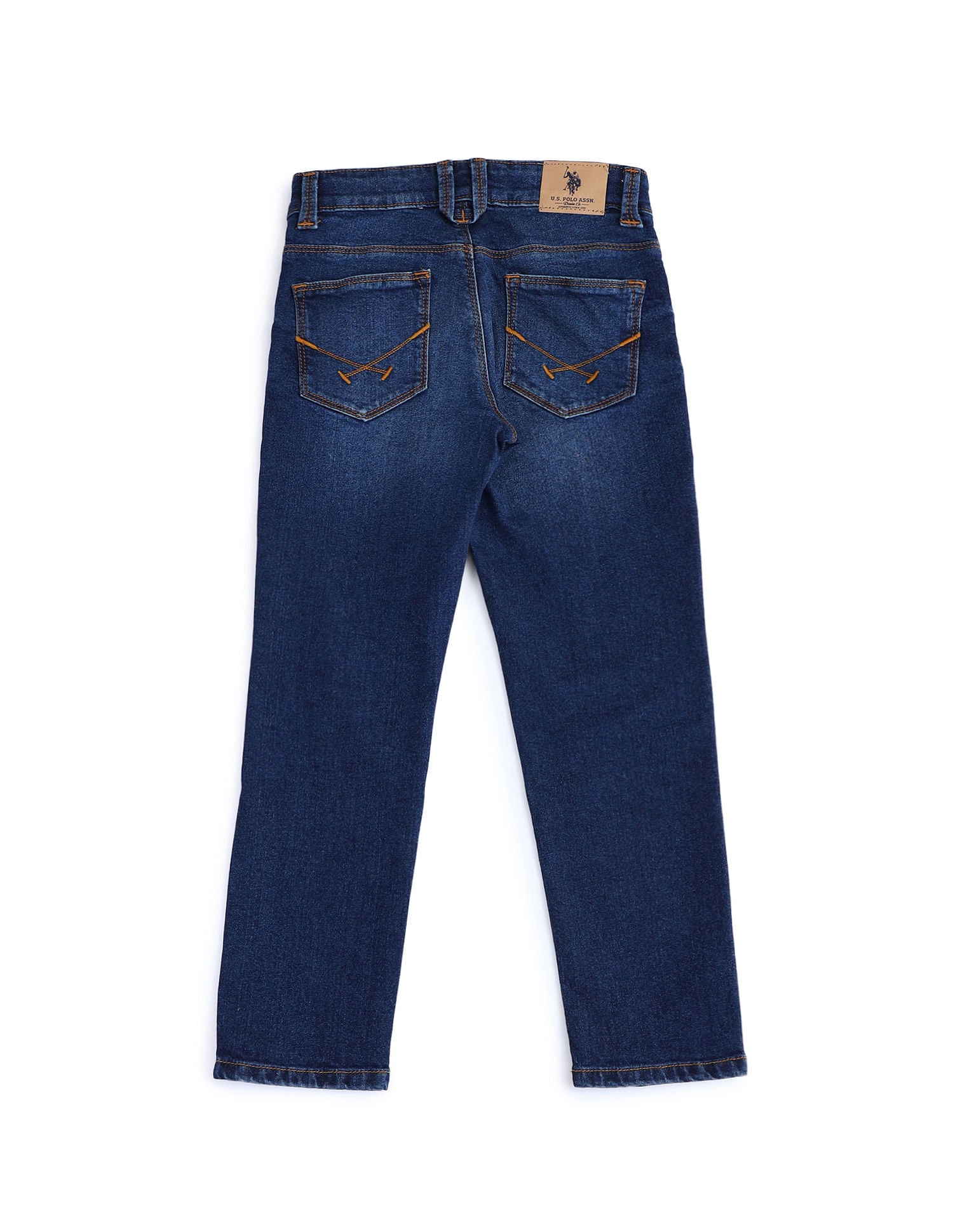 Slim Fit Stone Washed Jeans Dark Blue - U.S. POLO ASSN. | Large