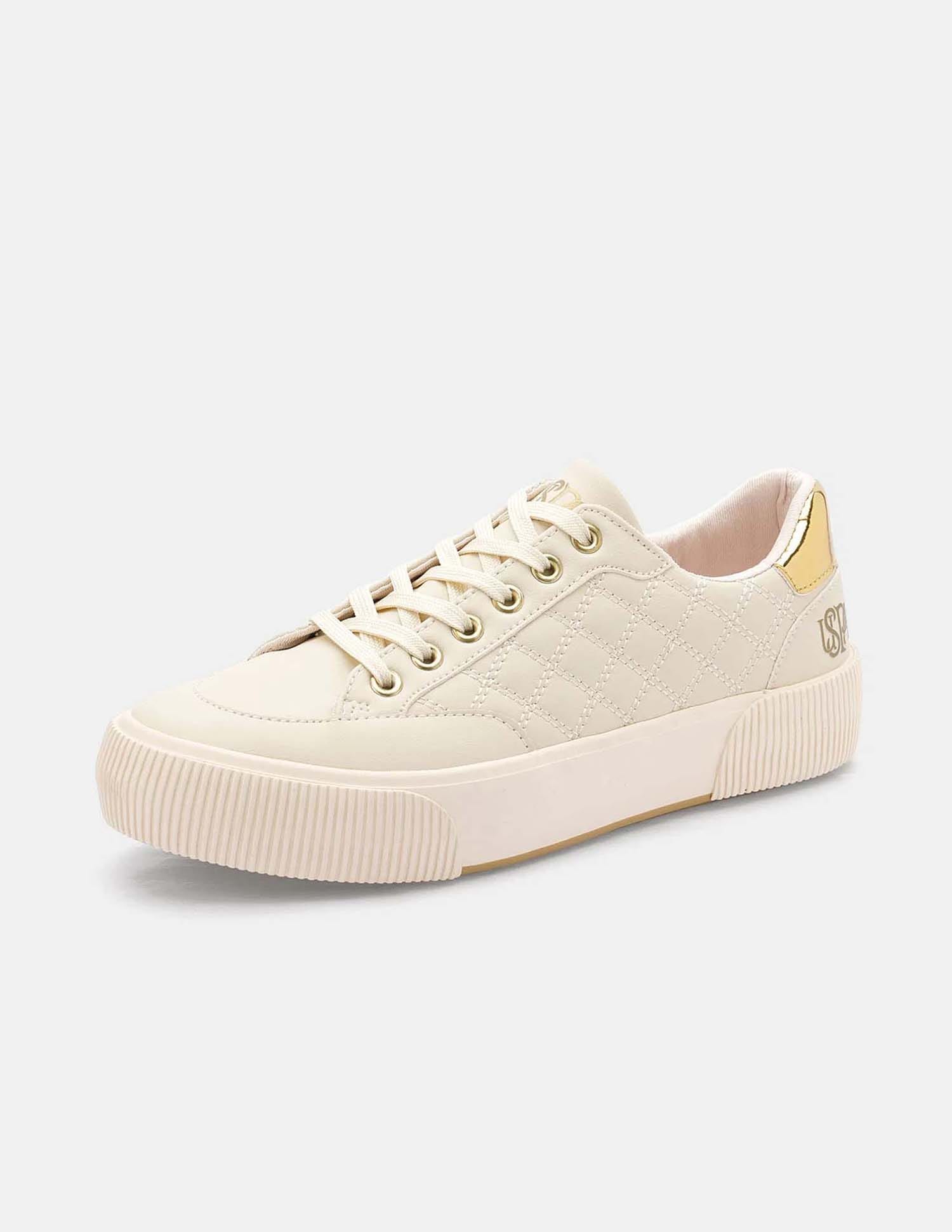 Elsa 2.0 Nude Quilting Sneakers Shoes Nude - U.S. Polo Assn. India | Large