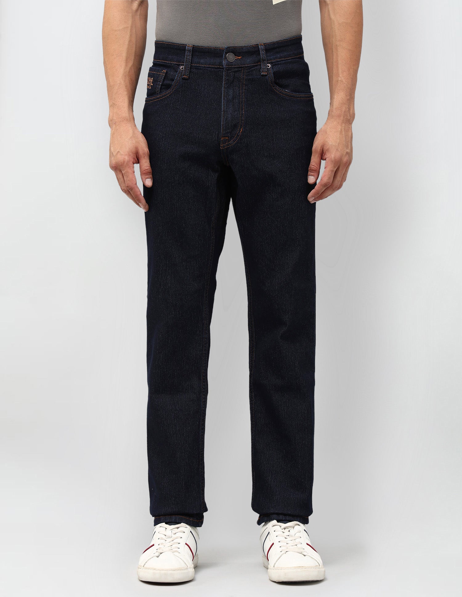 Brandon Slim Tapered Fit Blue Jeans Blue - U.S. POLO ASSN. | Large