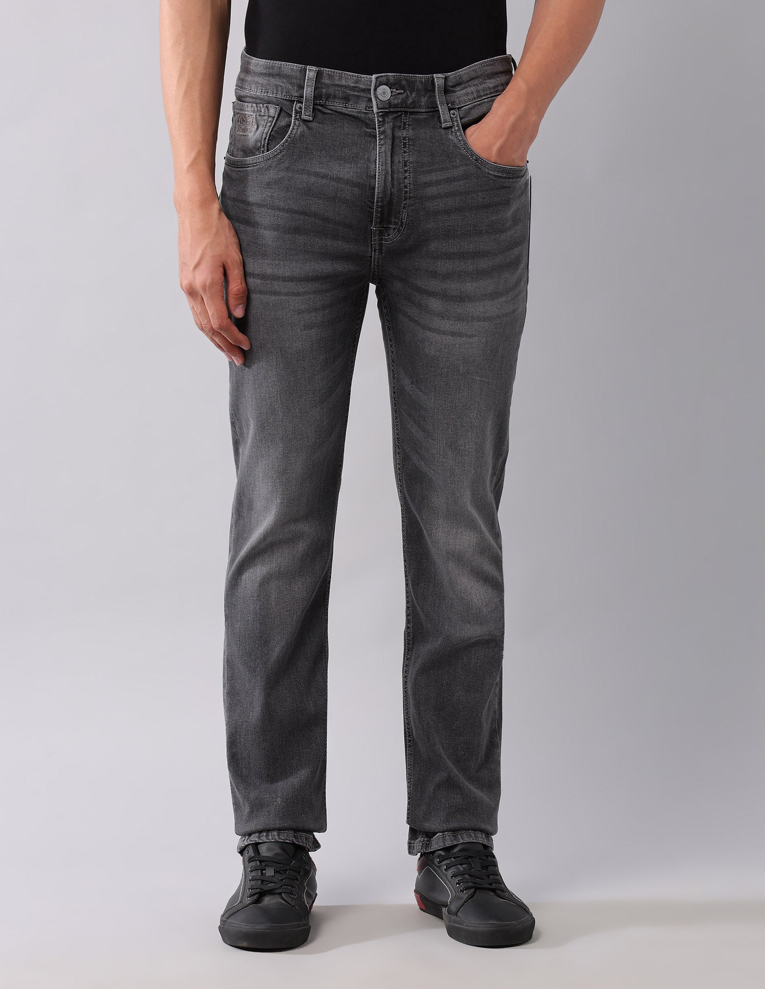 Harold Slim Straight Fit Grey Jeans Grey - U.S. POLO ASSN. | Large