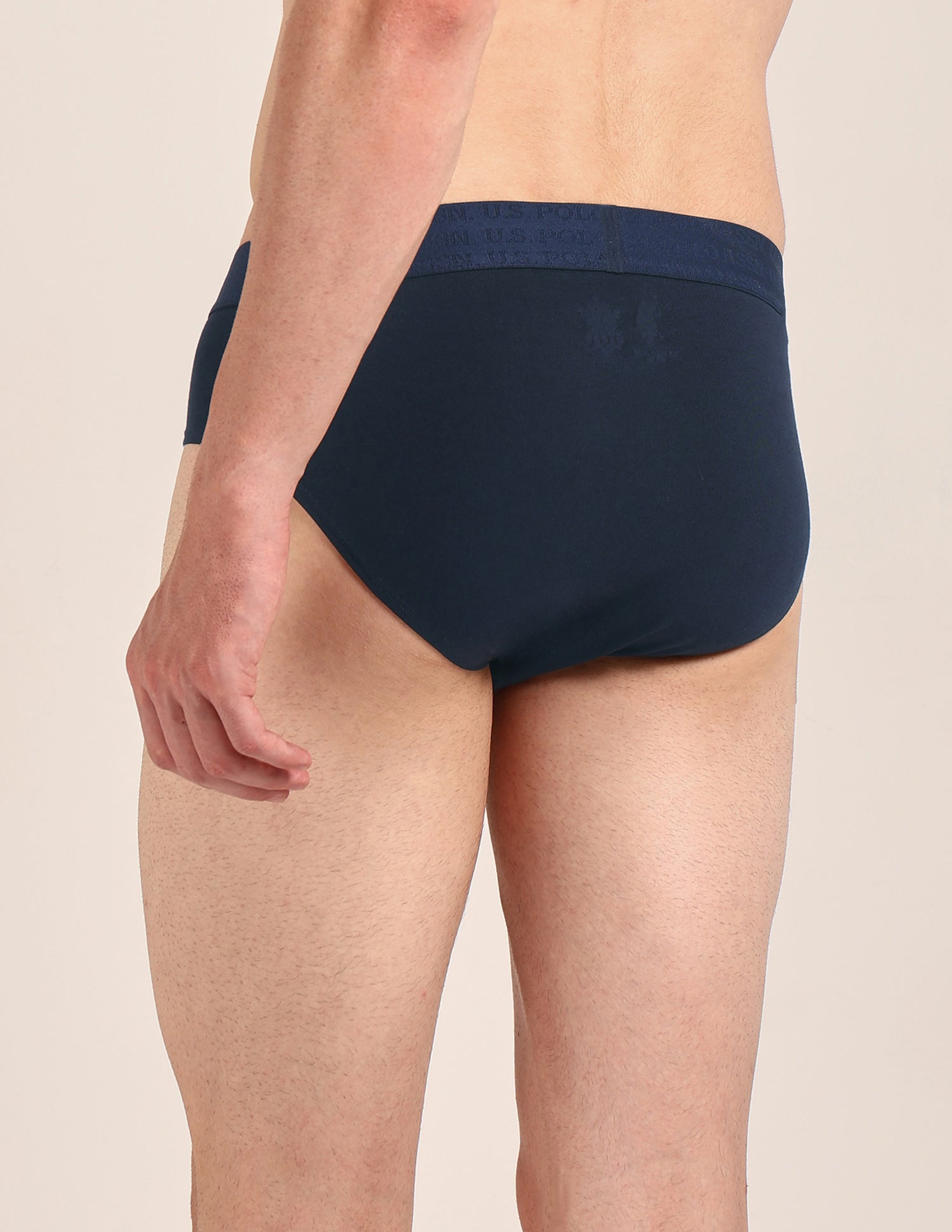 Antibacterial Dual Layered OEB21 Brief - Pack Of 2 Black/Navy - U.S. Polo Assn. India | Large