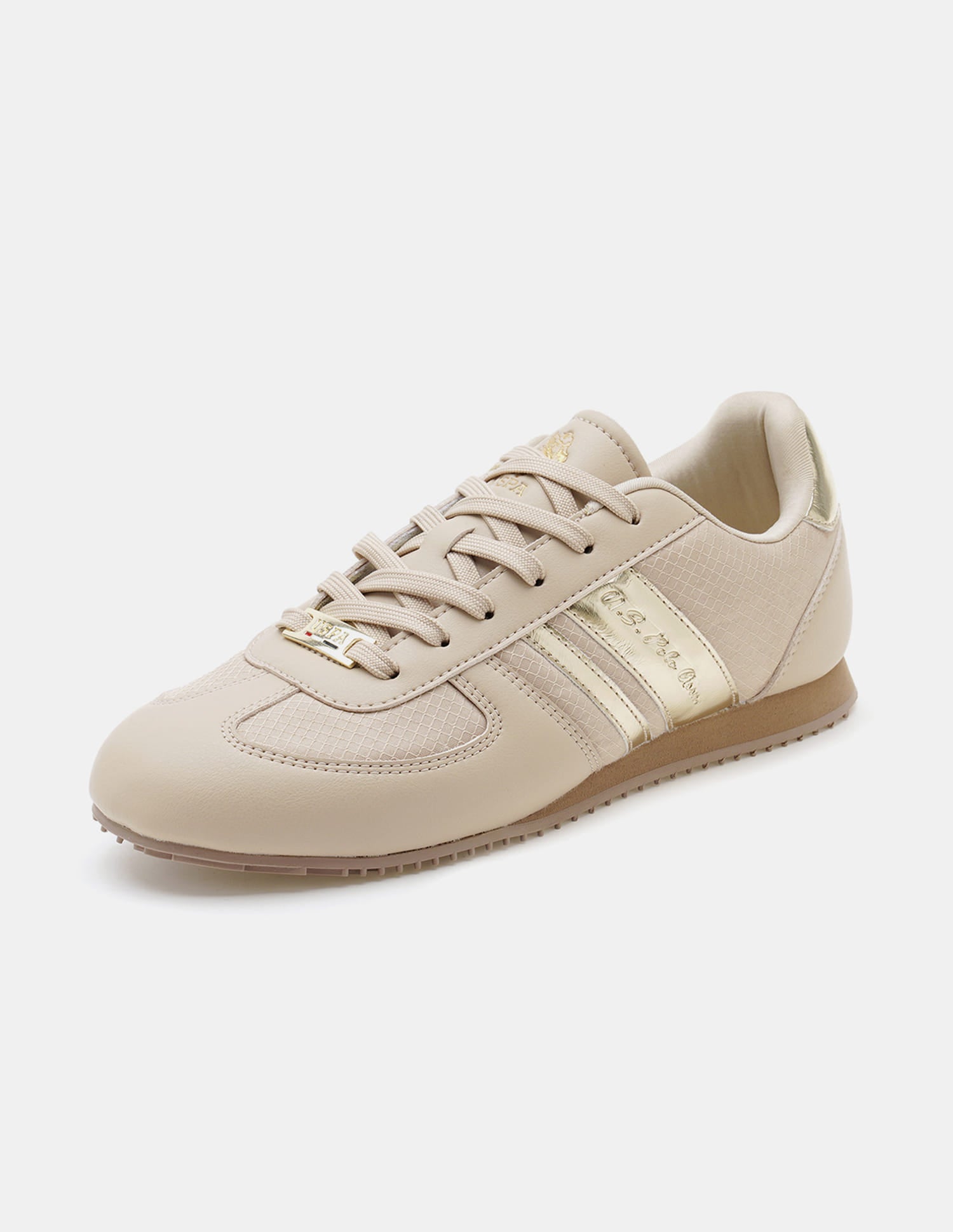 Women Round Toe Nemsy 2.0 Sneakers Beige - U.S. Polo Assn. India | Large