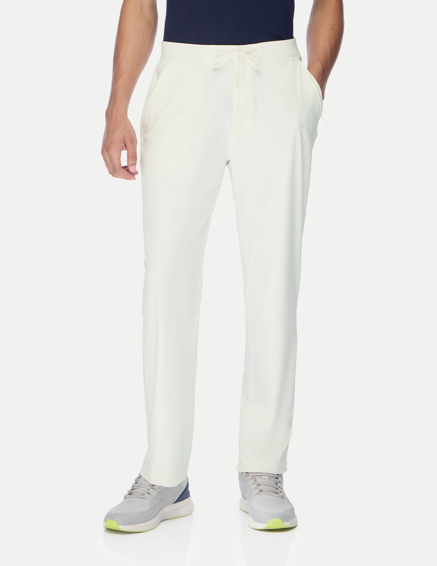 Mid Rise Regular Fit Active Track Pants White - U.S. Polo Assn. India | Large