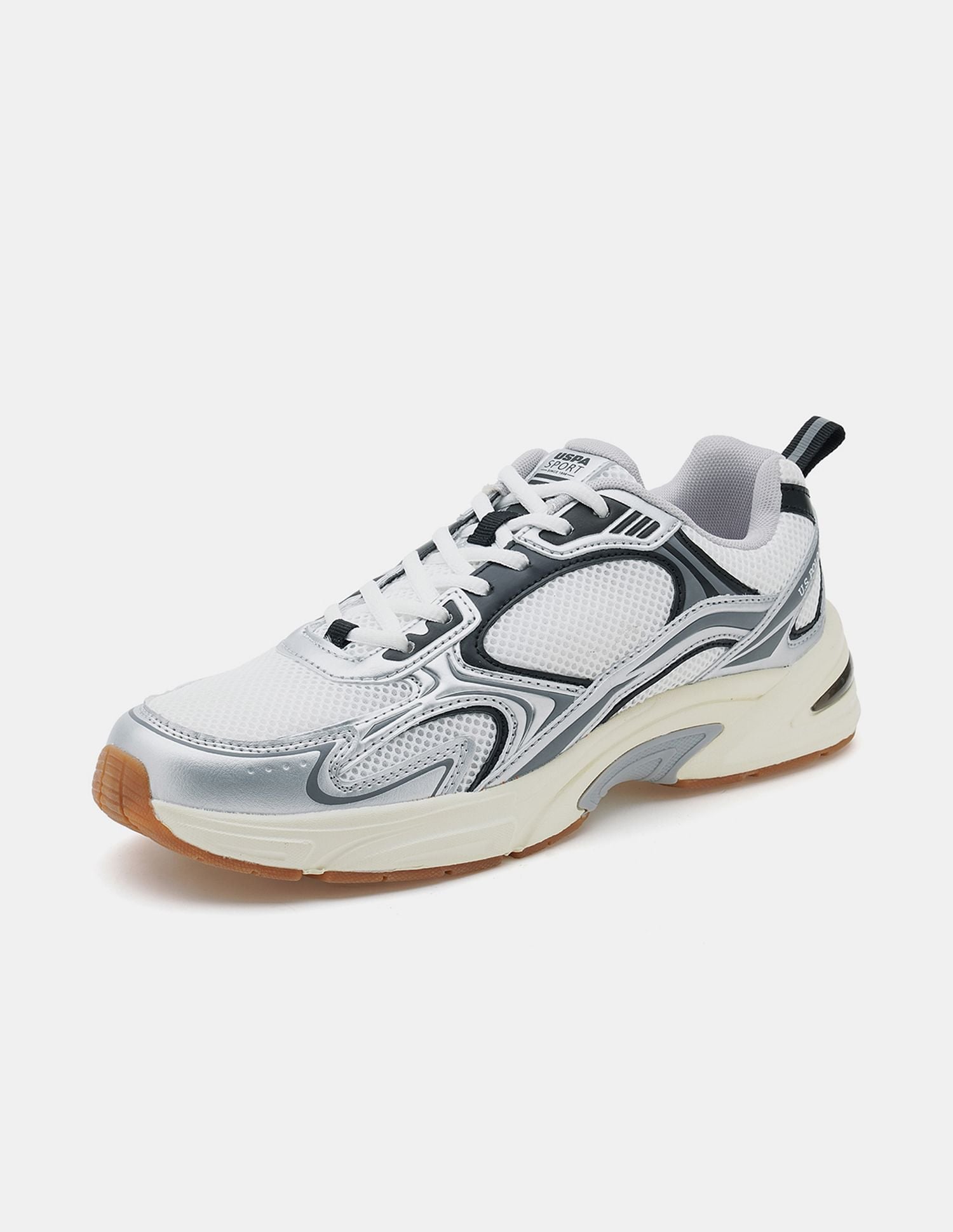 Men Santiago Colour Blocked Sneakers Off White - U.S. POLO ASSN. | Large