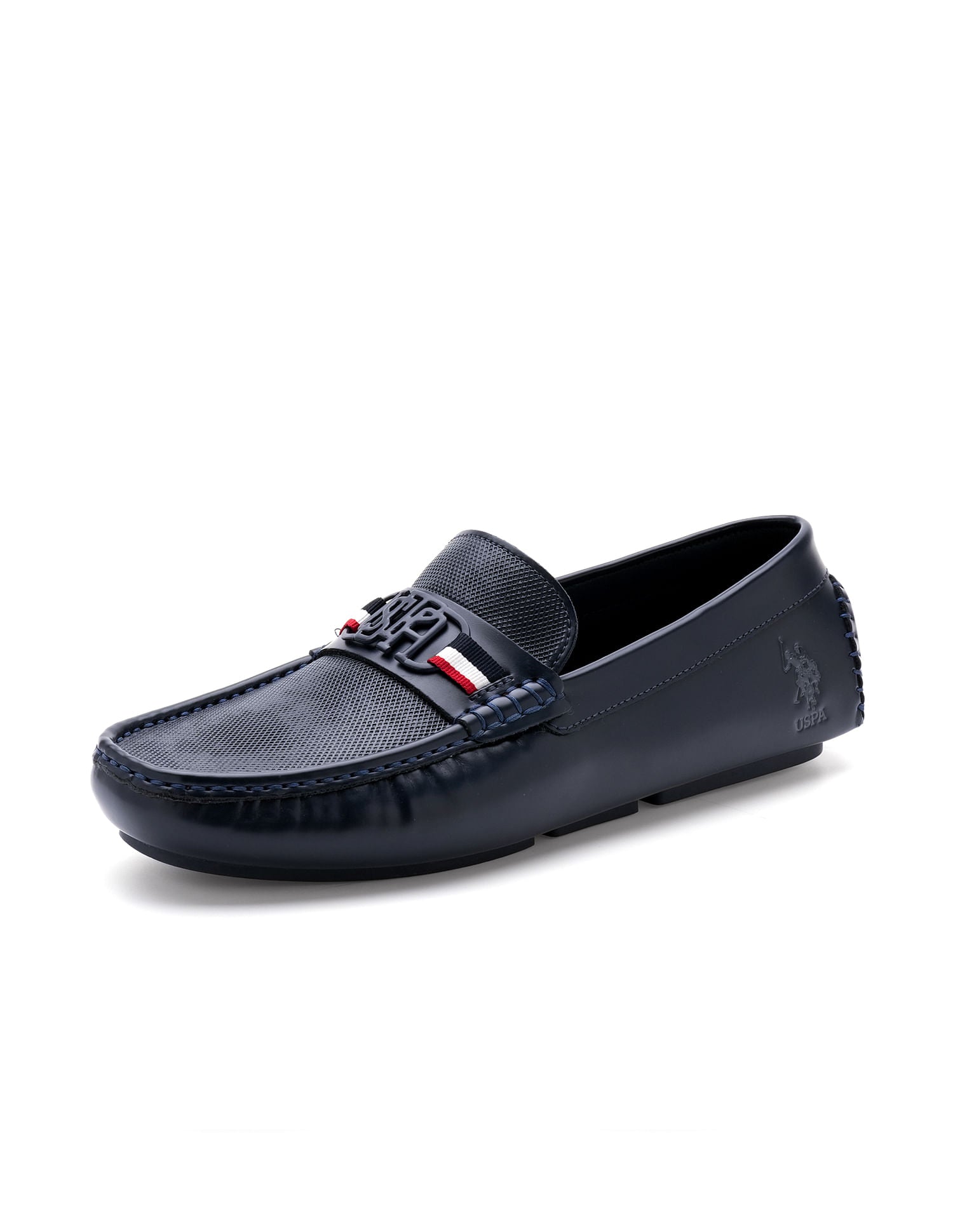 Men Anton Textured Loafer Navy - U.S. POLO ASSN. | Large