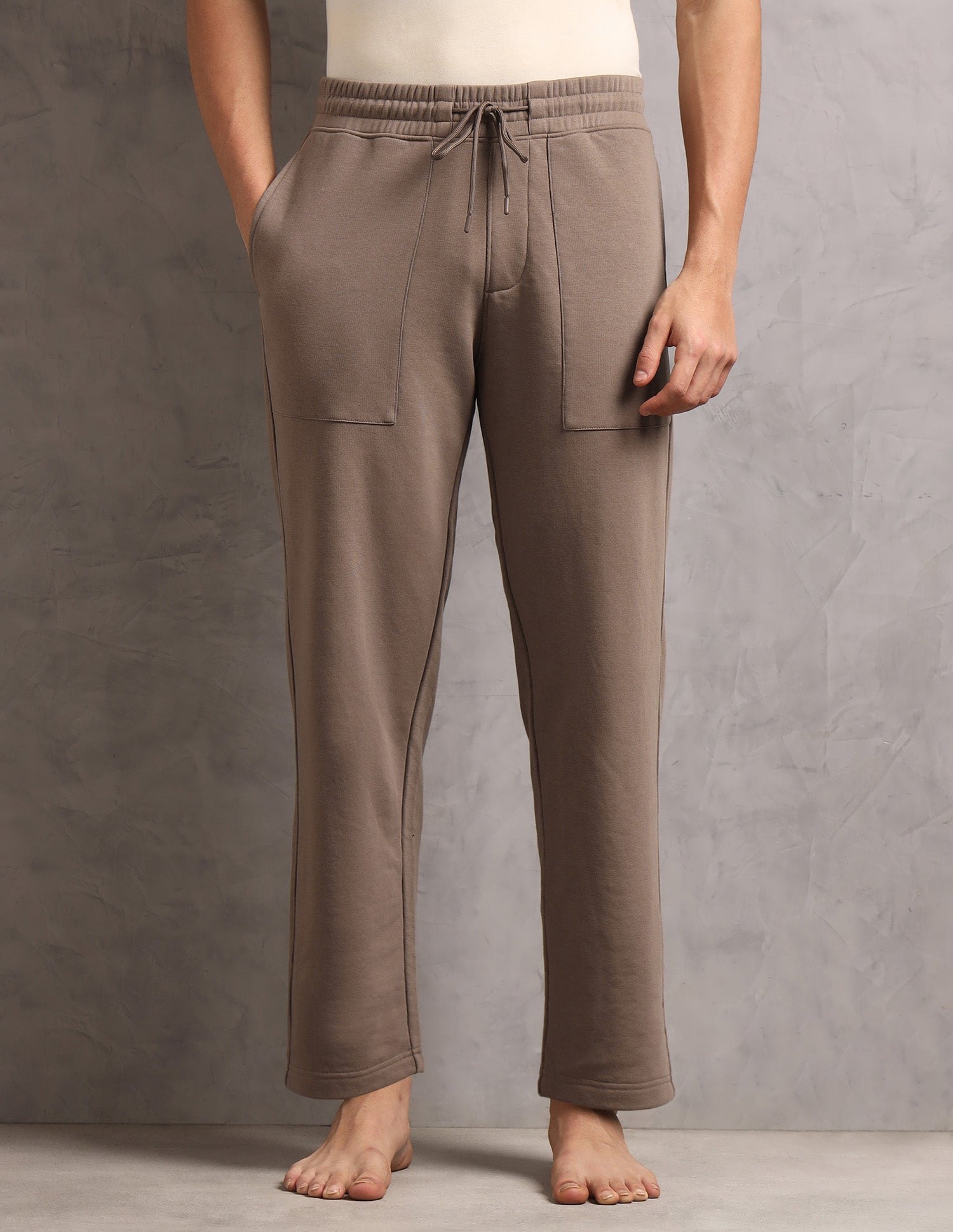 Baggy Fit Cotton Terry OR006 Lounge Pants - Pack Of 1 Dark Grey - U.S. Polo Assn. India | Large