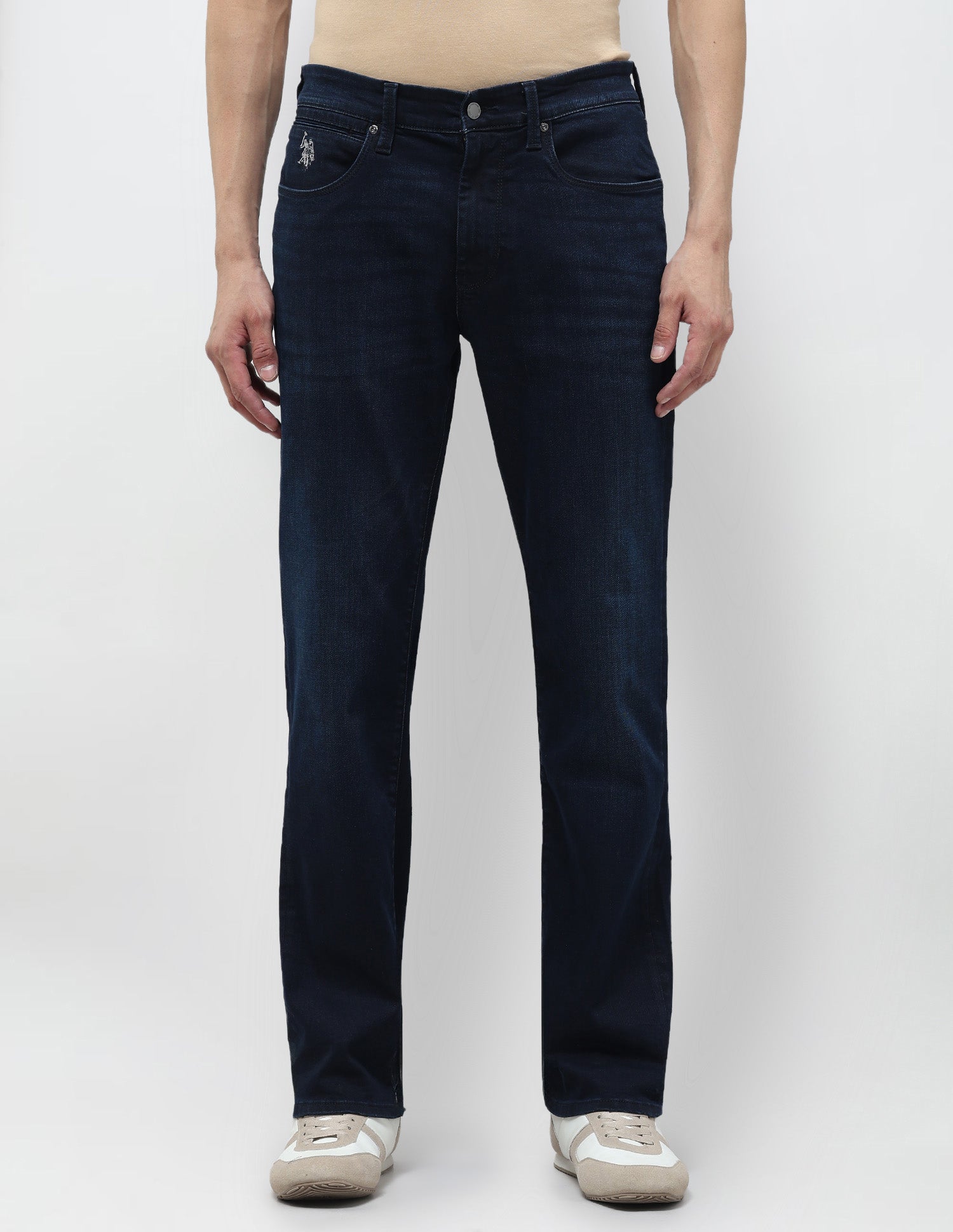 Harold Slim Straight Fit Blue Jeans Dark Blue - U.S. POLO ASSN. | Large