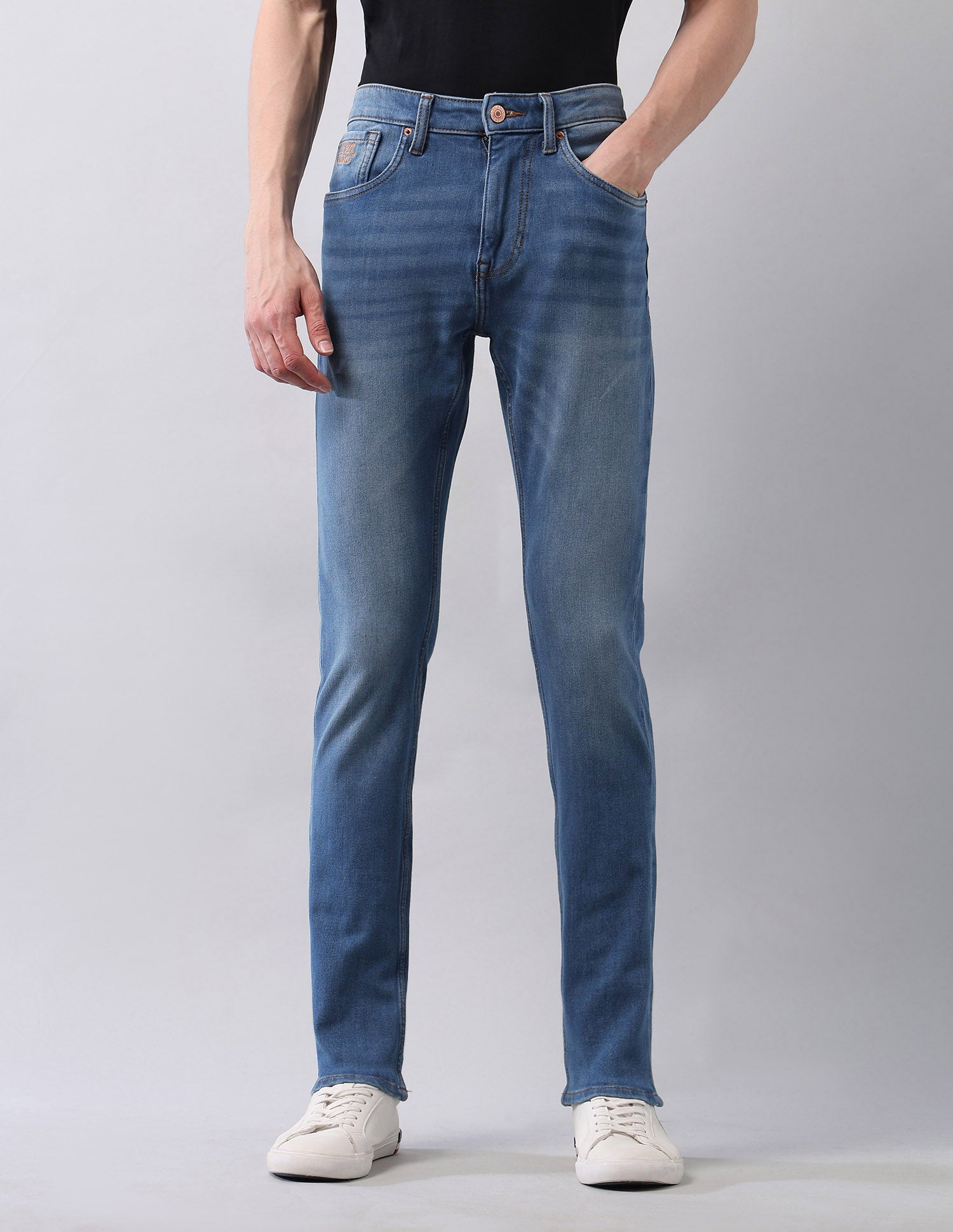 Regallo Skinny Fit Blue Jeans Blue - U.S. Polo Assn. India | Large