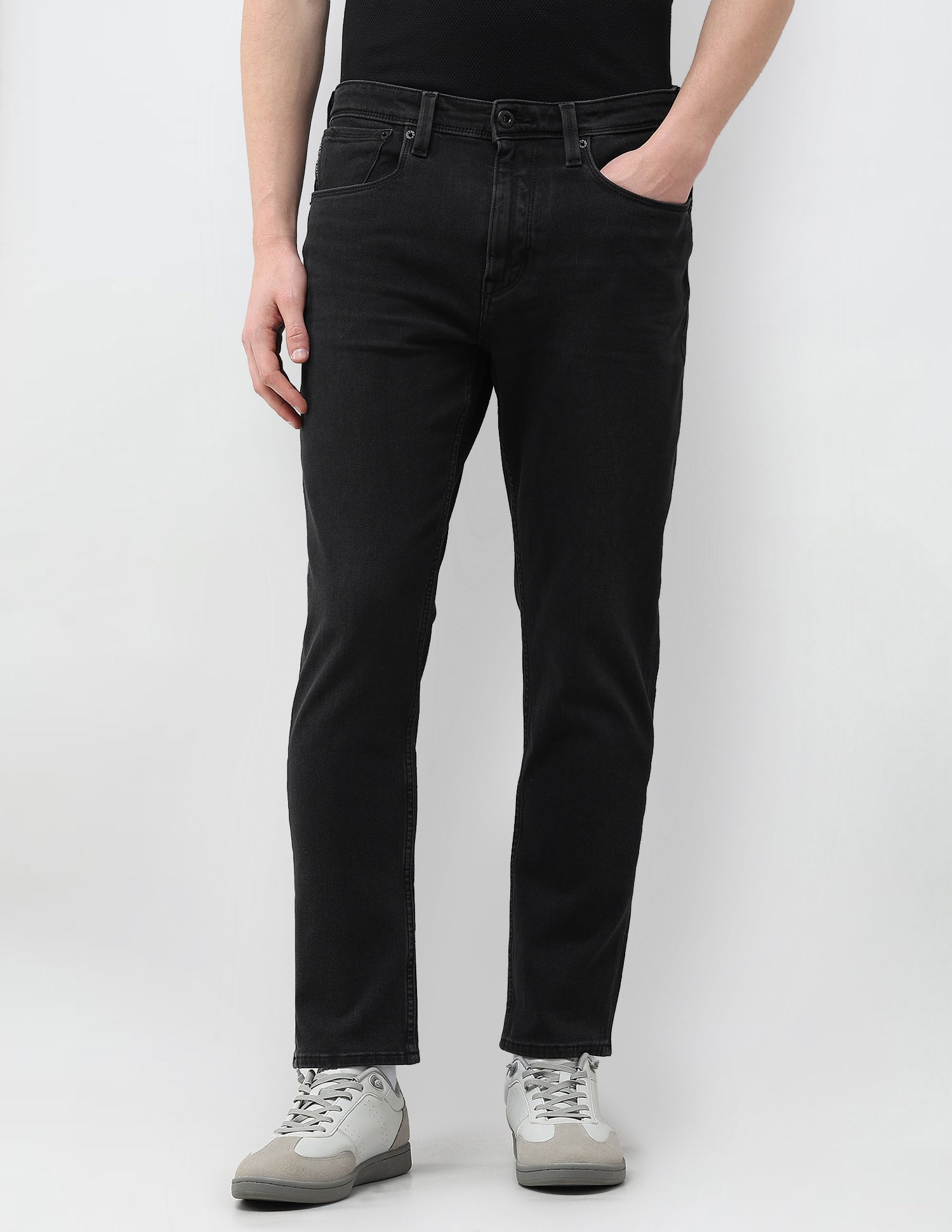 Cole Comfort Cropped Fit Black Jeans Black - U.S. Polo Assn. India | Large
