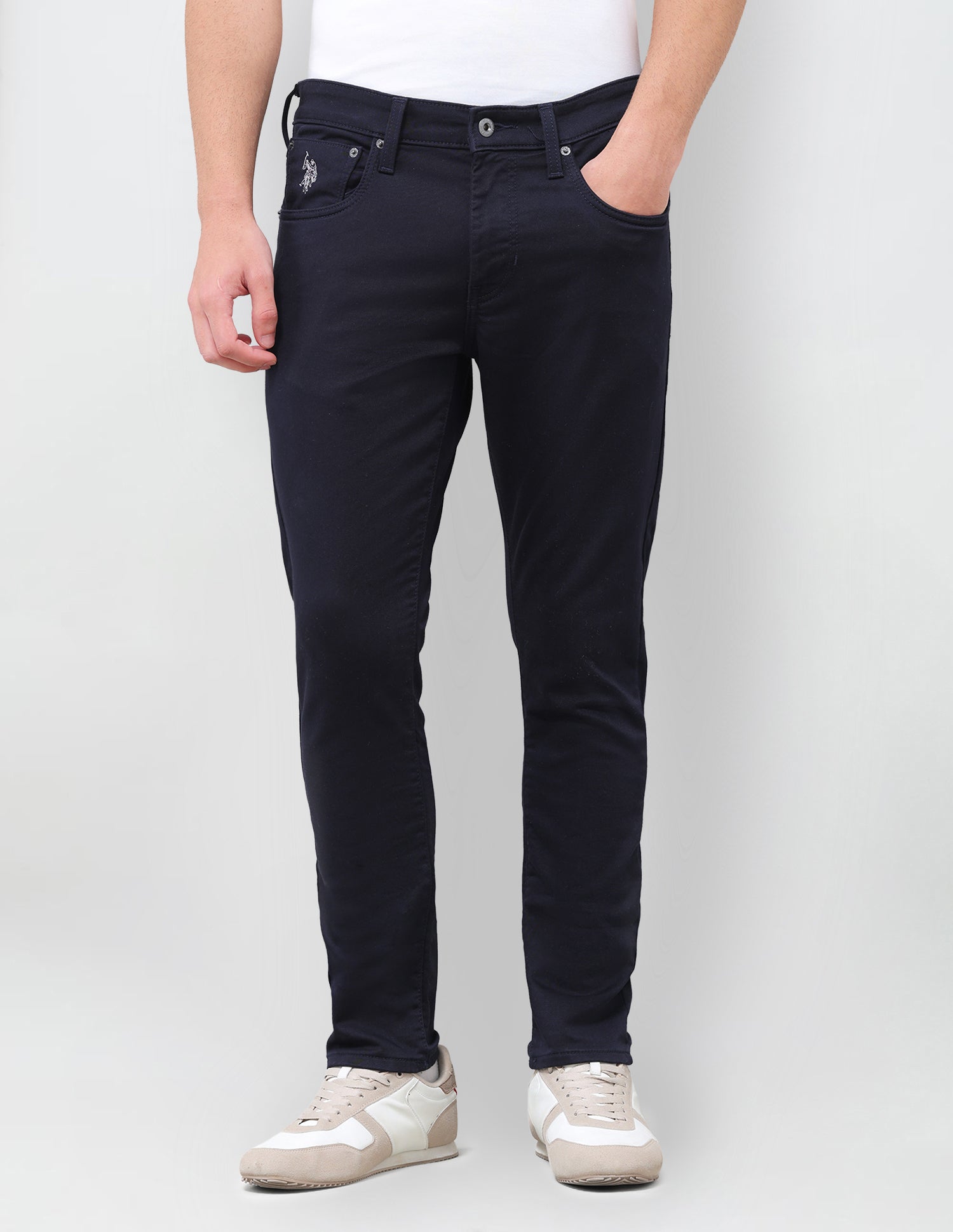 Henry Tapered Fit Blue Jeans Navy - U.S. Polo Assn. India | Large