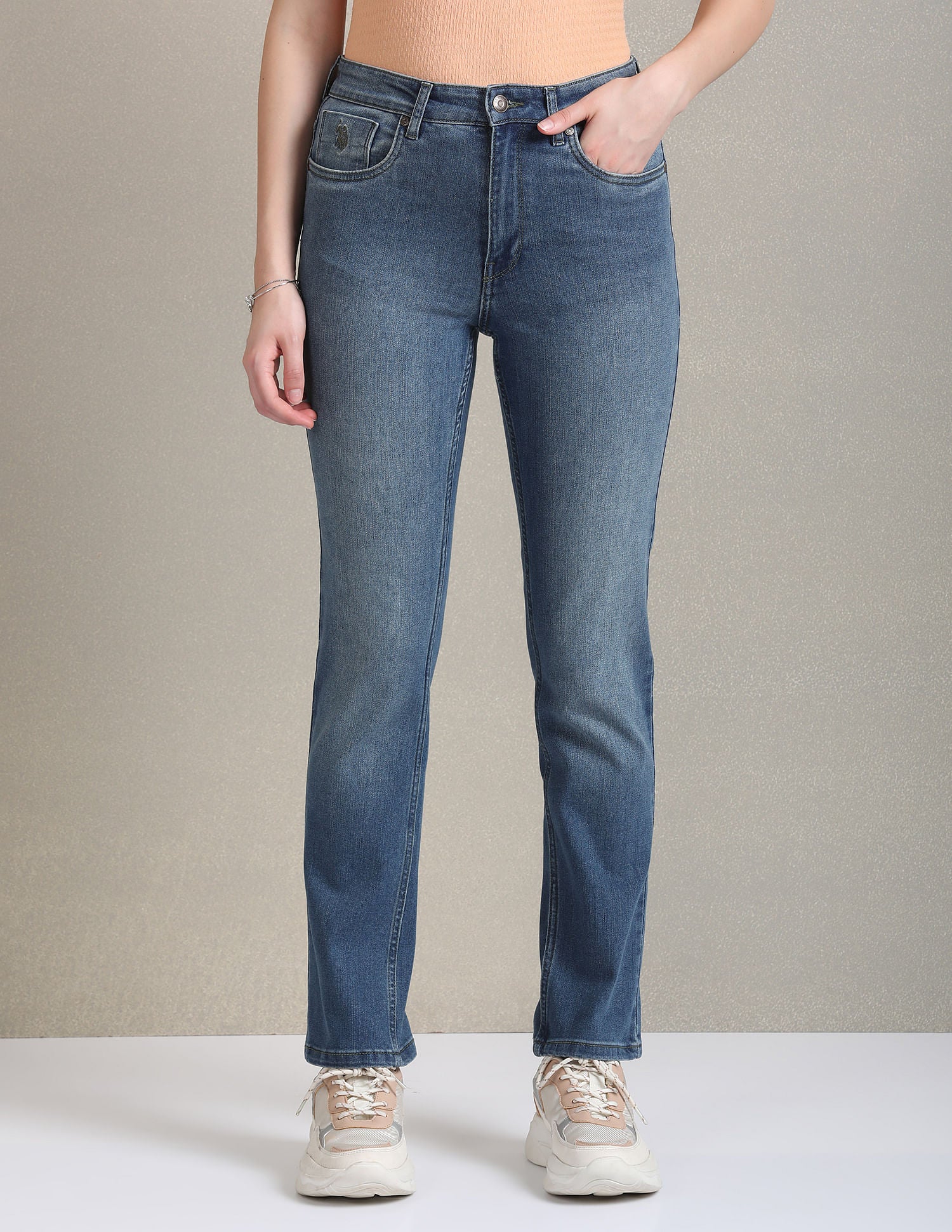 Slim Fit Blue Jeans Blue - U.S. Polo Assn. India | Large
