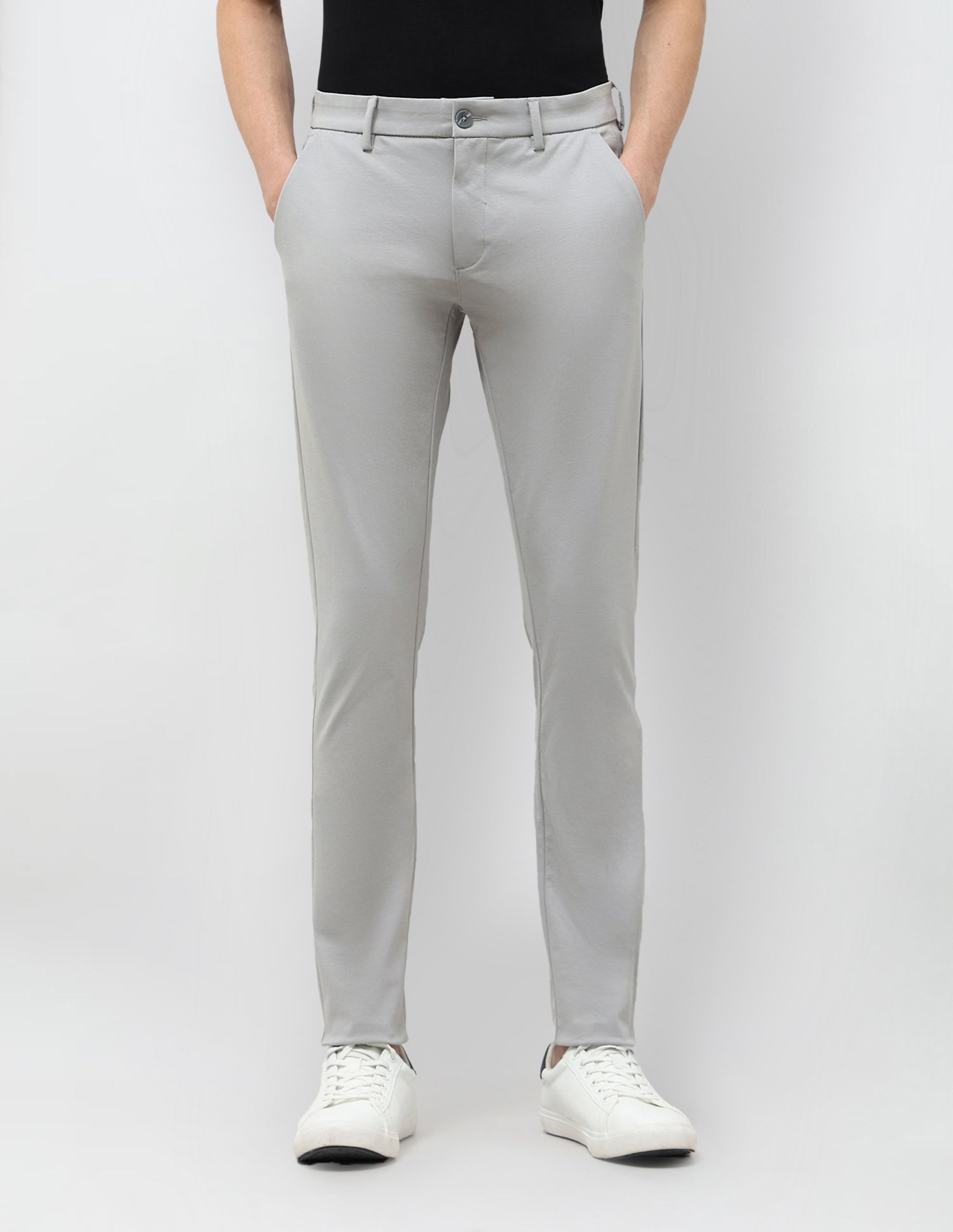 Mid Rise Slim Fit Trousers Grey - U.S. POLO ASSN. | Large